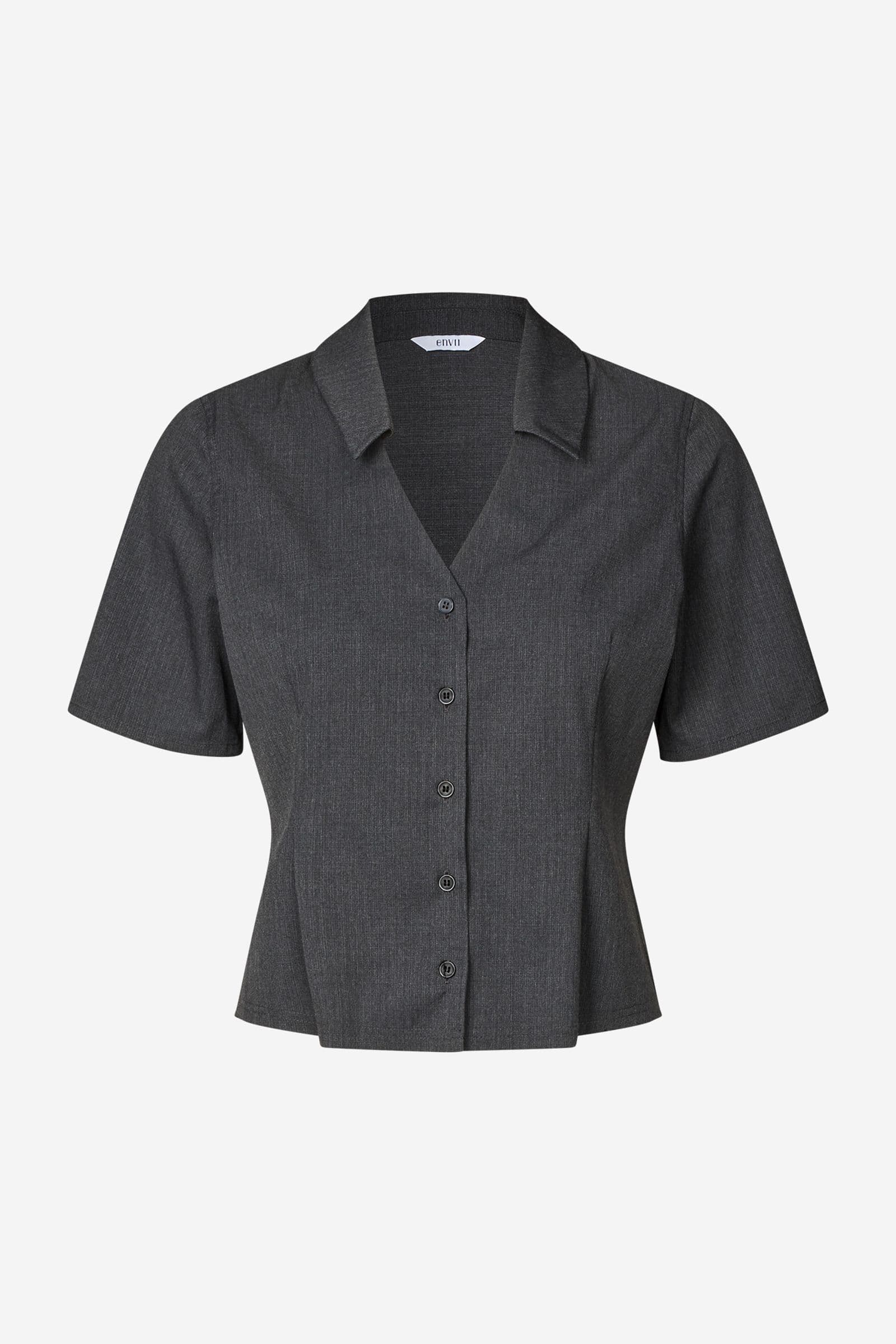 ENALESSIA SS SHIRT 7248 Dark Grey Mel