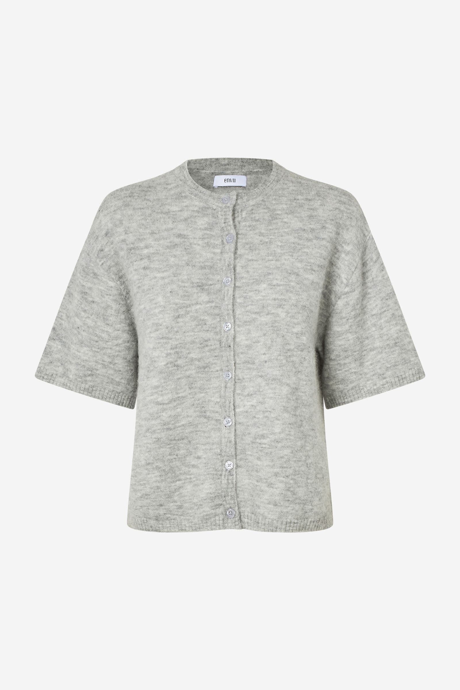 ENADA SS CARDIGAN 7216 Light grey mel