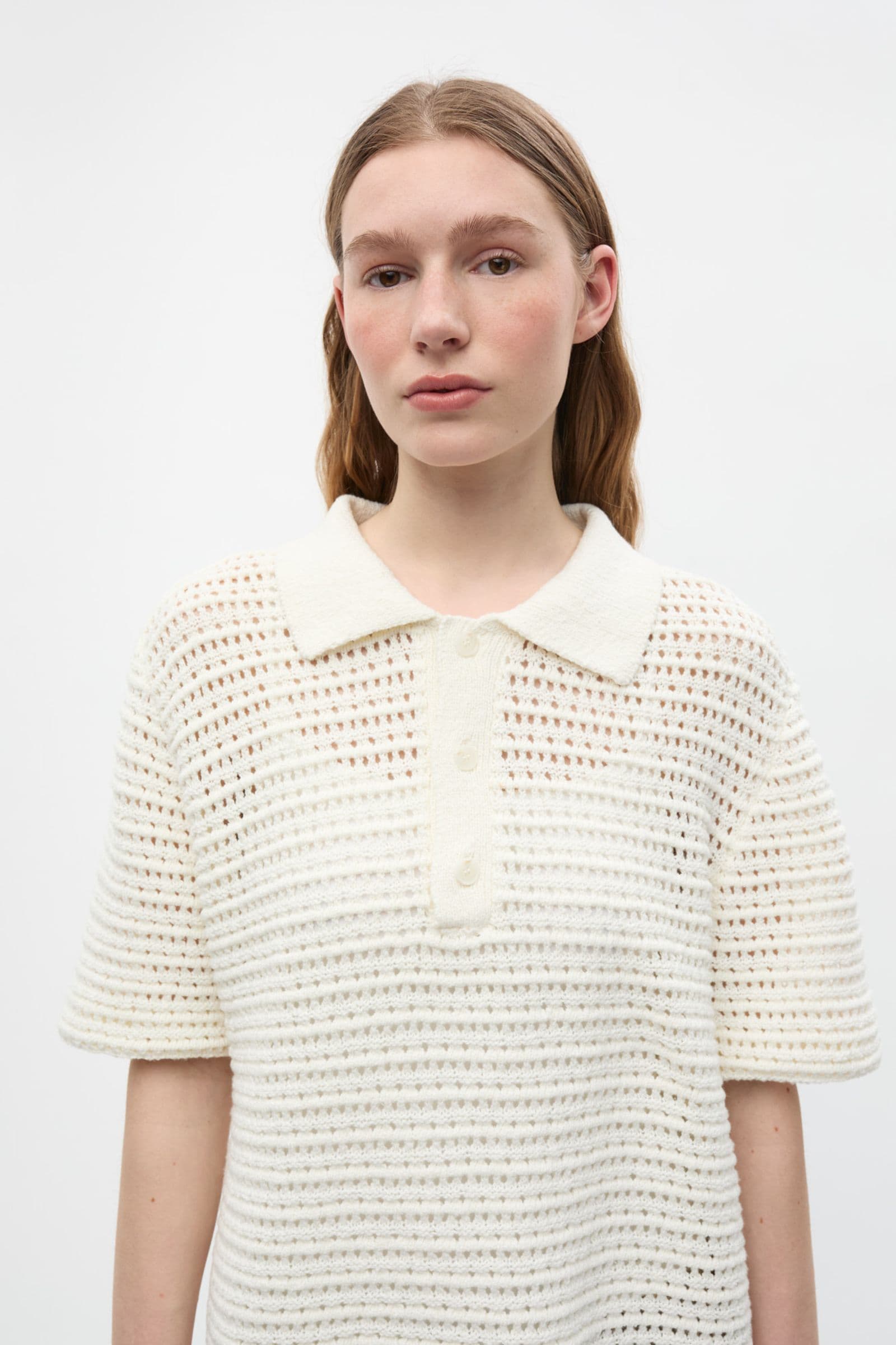 ENSOFS SS POLO KNIT 7254 Gardenia