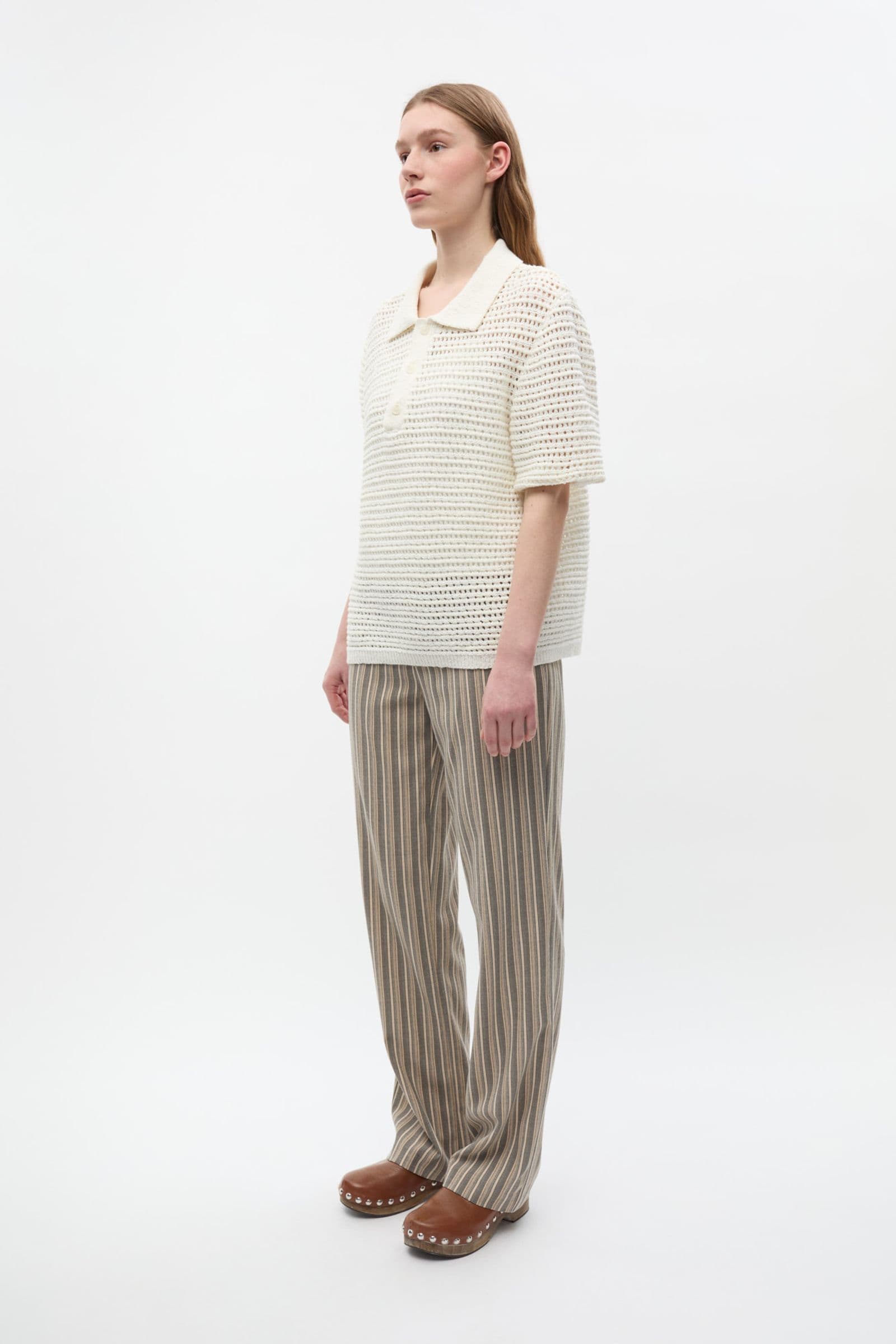 ENSOFS SS POLO KNIT 7254 Gardenia