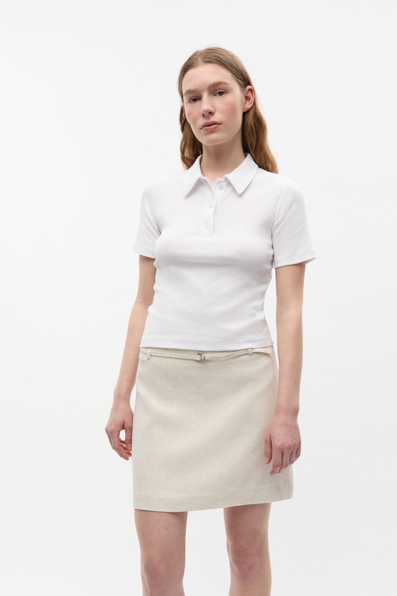 ENALLY SS POLO 5314 Bright White