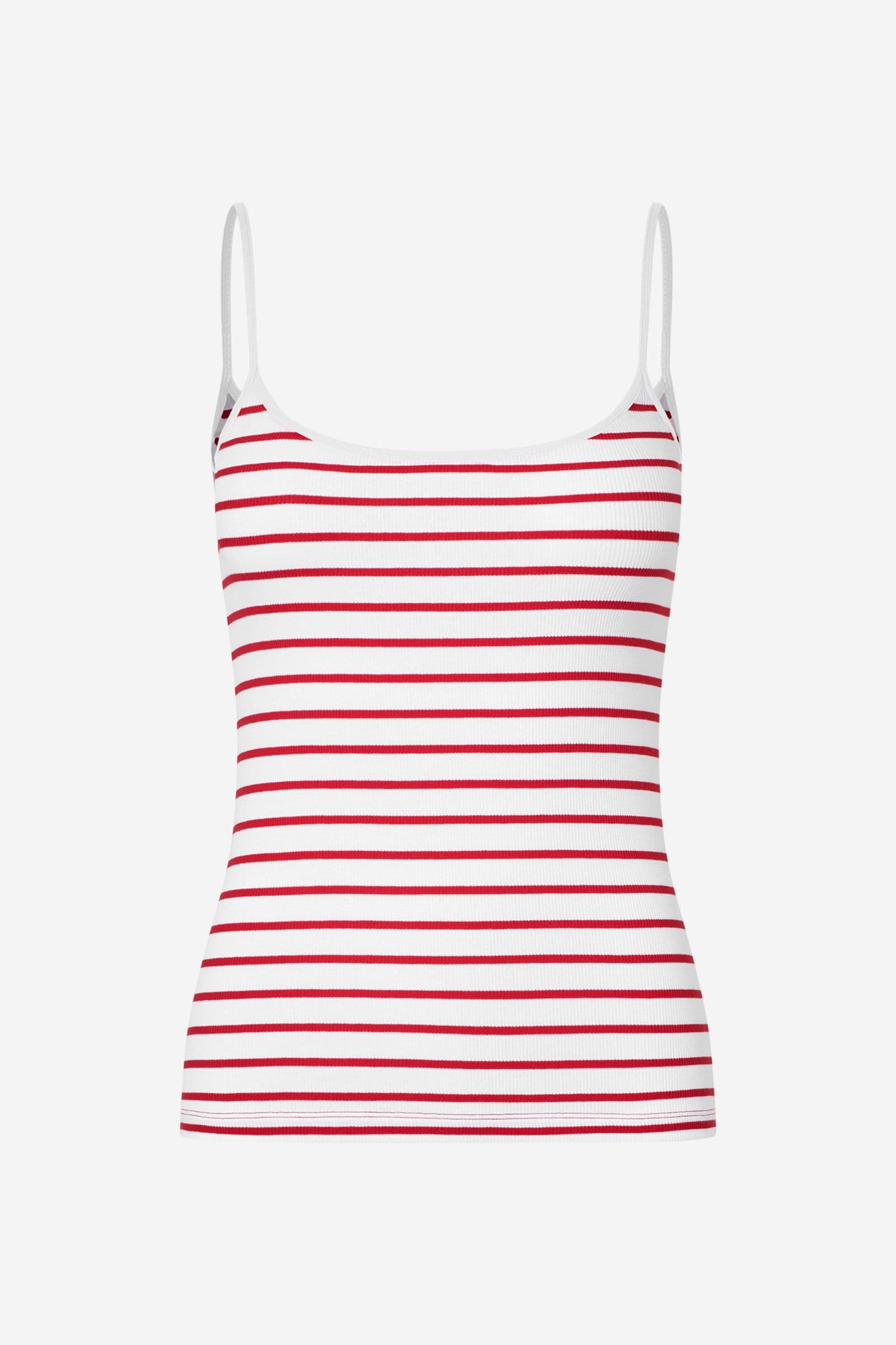 ENALLY SL TOP ST 7262 Salsa-White Stripe