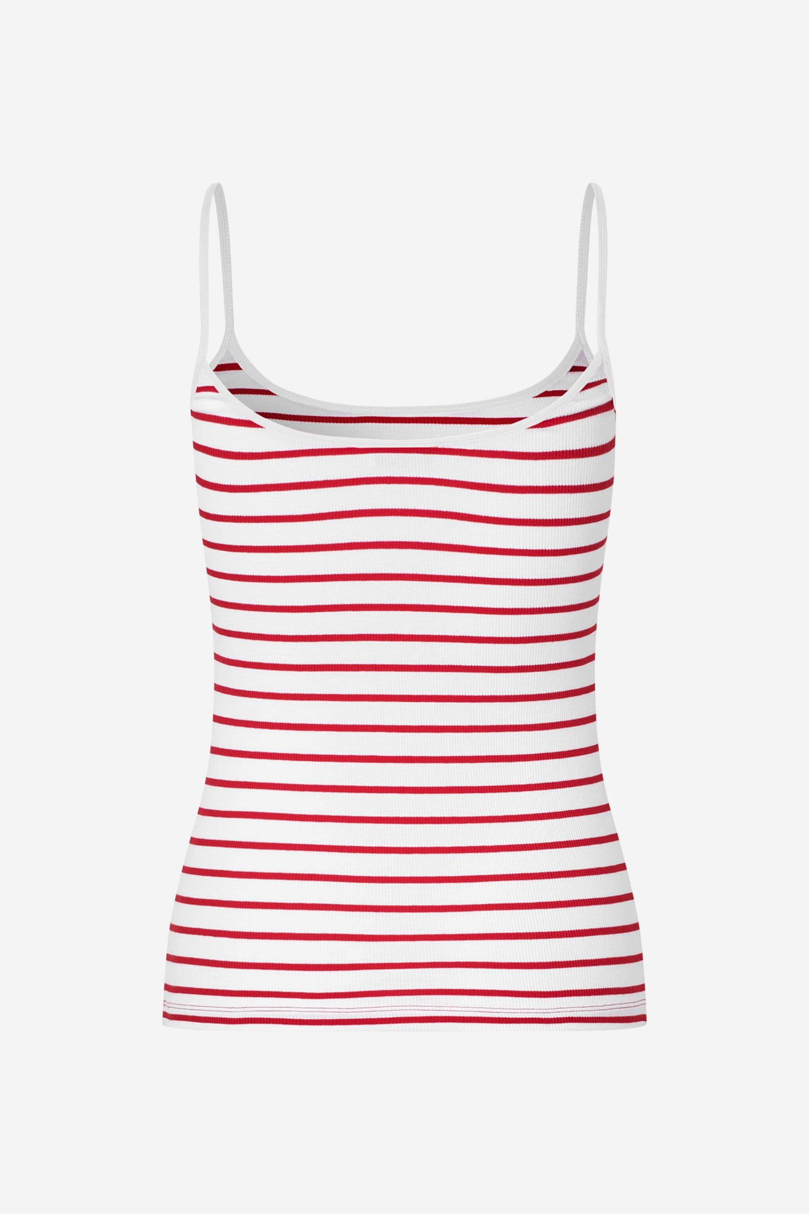 ENALLY SL TOP ST 7262 Salsa-White Stripe