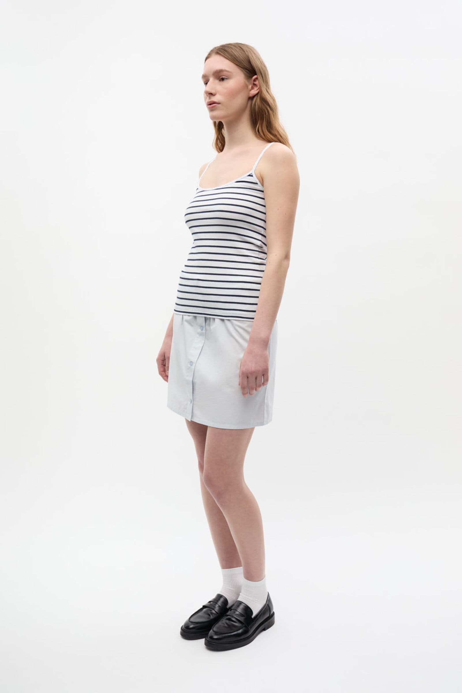 ENALLY SL TOP ST 7262 Navy-White Stripe