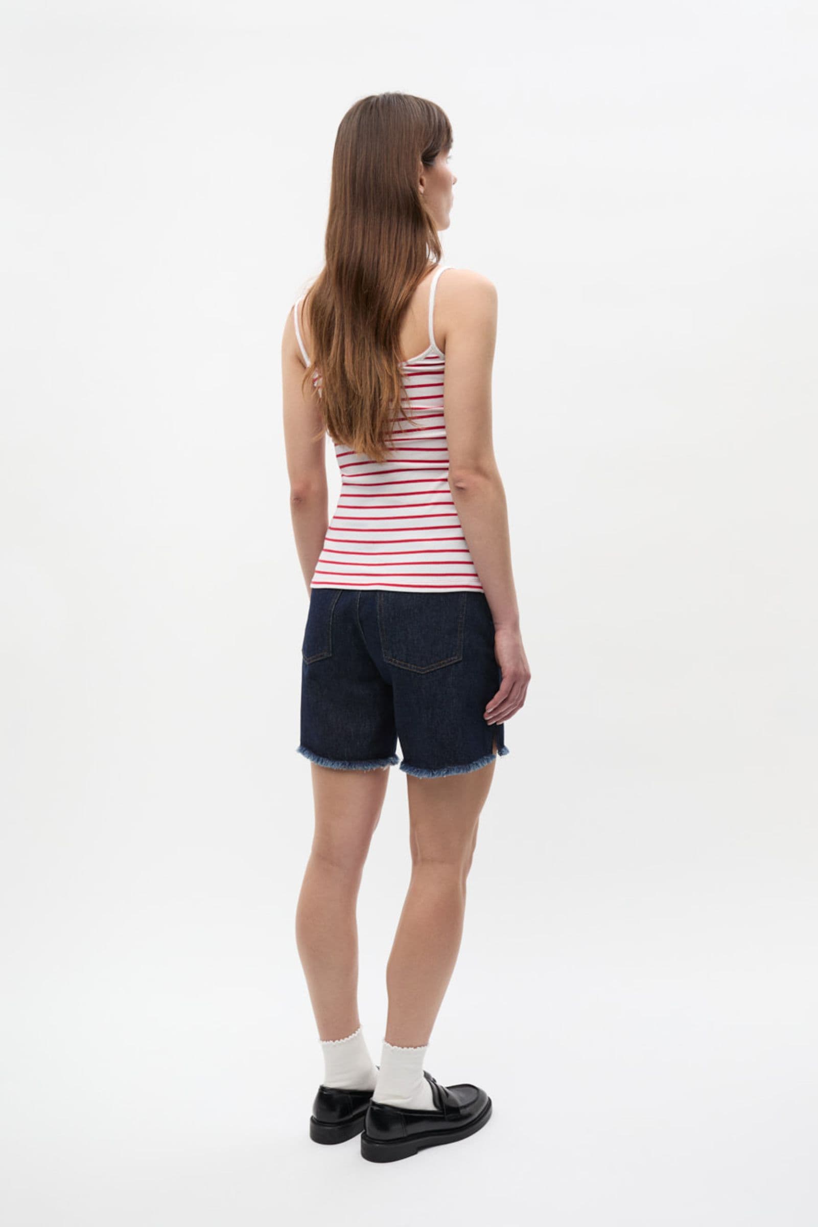 ENALLY SL TOP ST 7262 Salsa-White Stripe