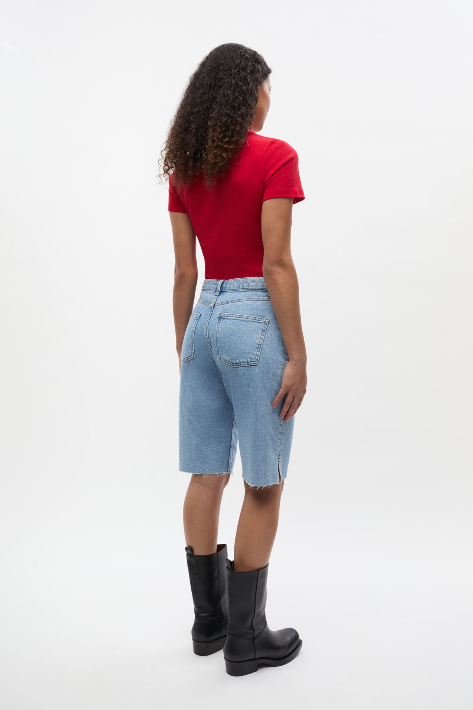 ENBREE STRAIGHT SHORTS 7215 MID LIGHT BLUE