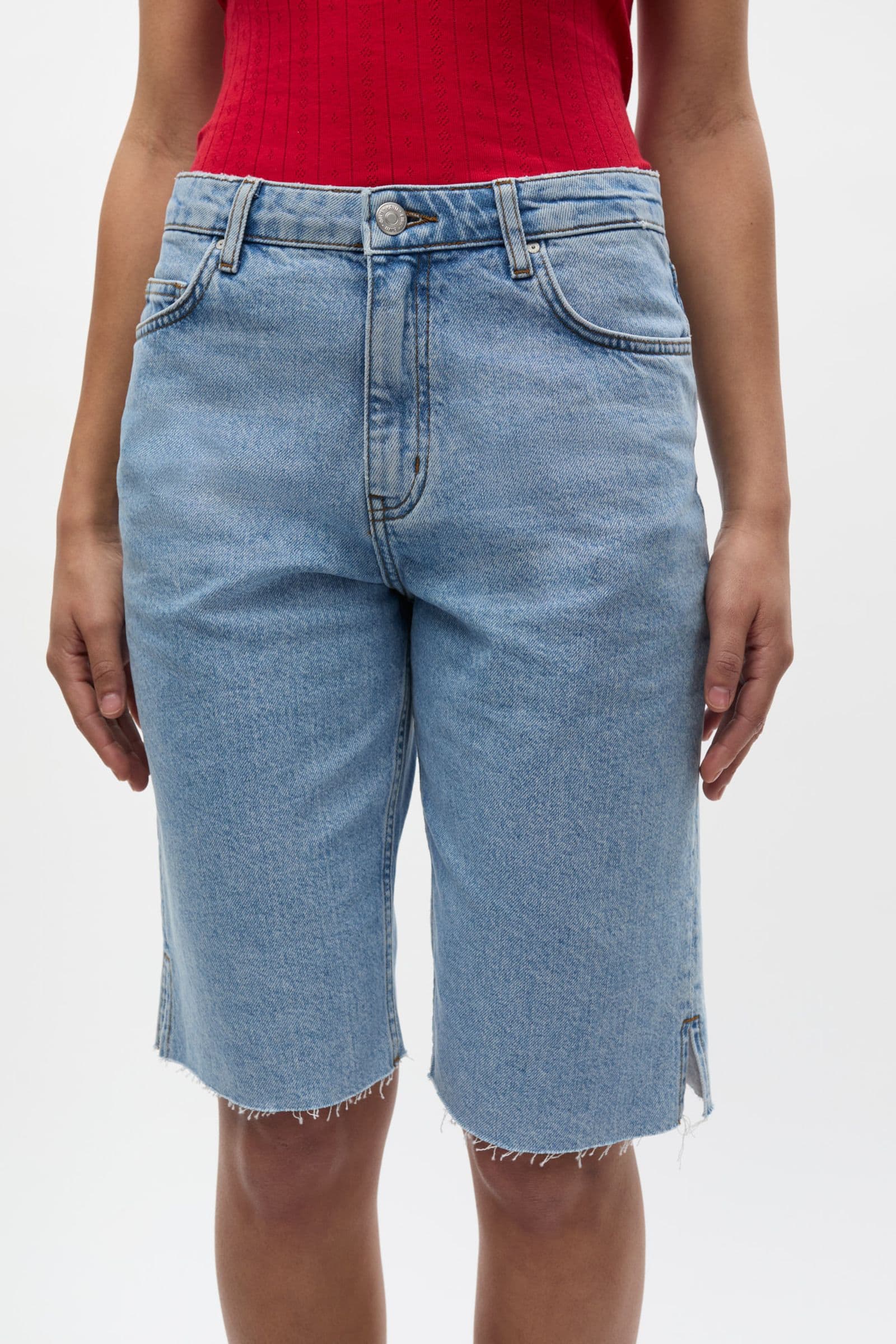 ENBREE STRAIGHT SHORTS 7215 MID LIGHT BLUE