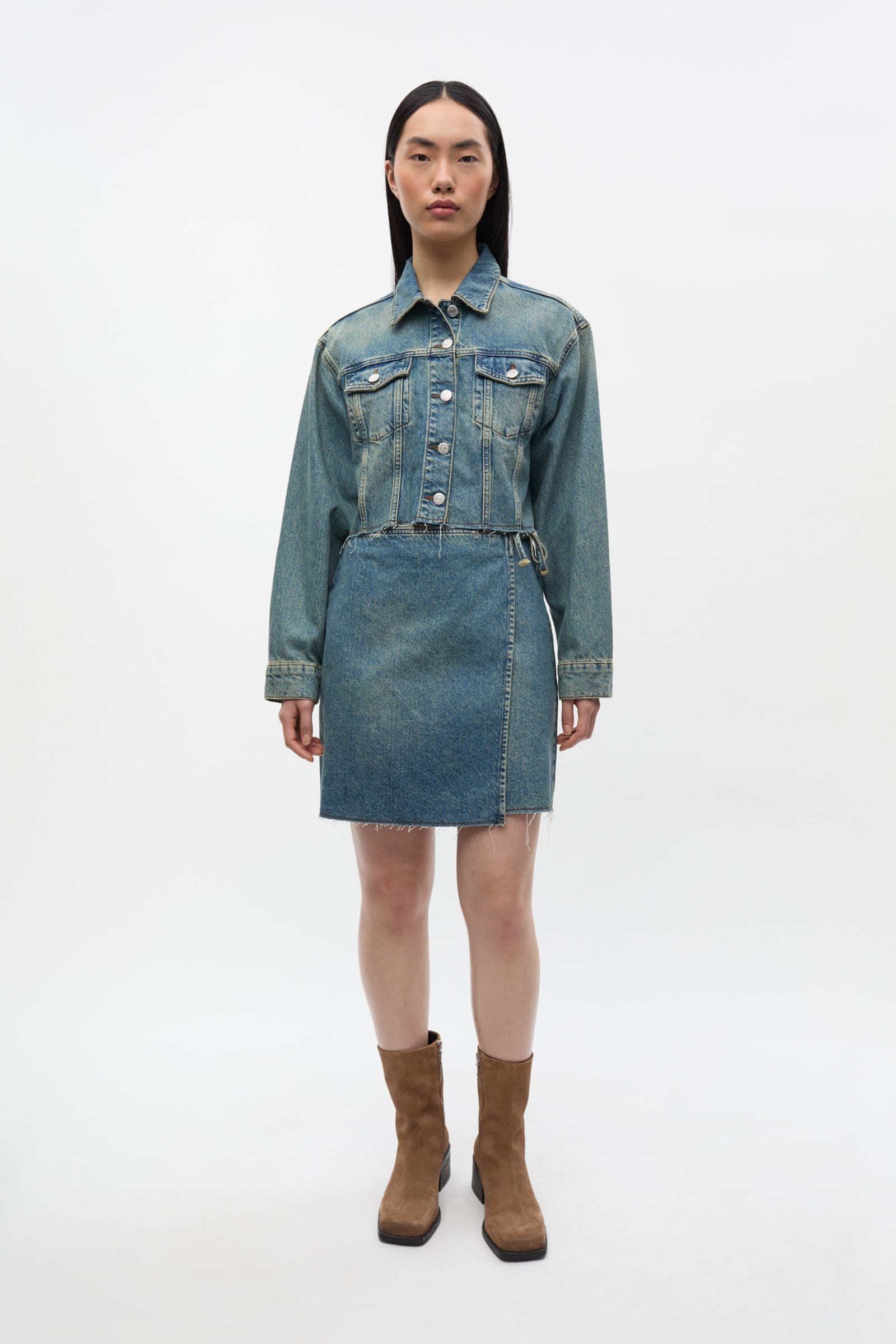ENBEAU SKIRT CUT EXL 7215 Tinted Sky Blue
