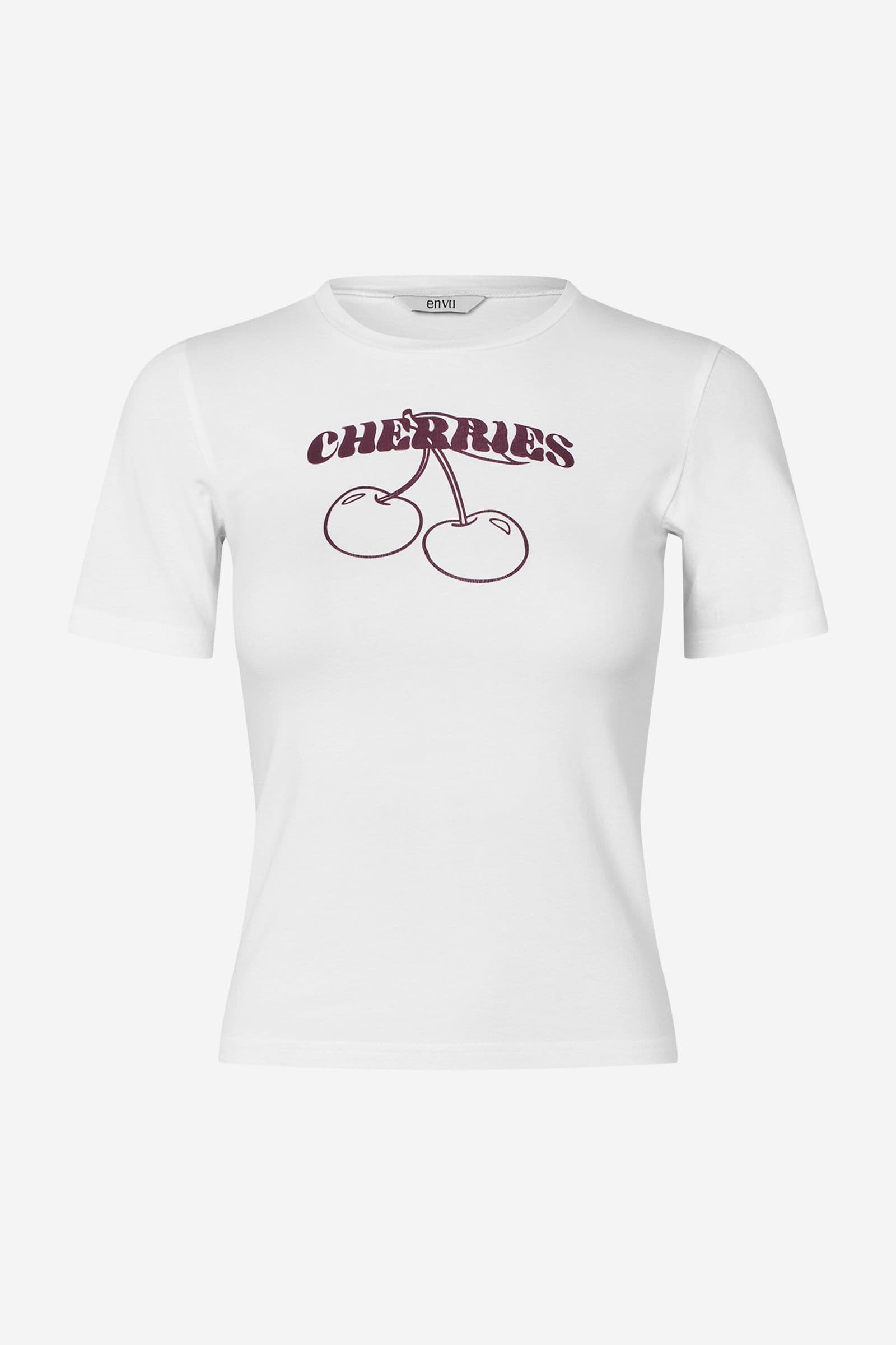 ENMOLLY SS CROP TEE 7143 Fig Cherries