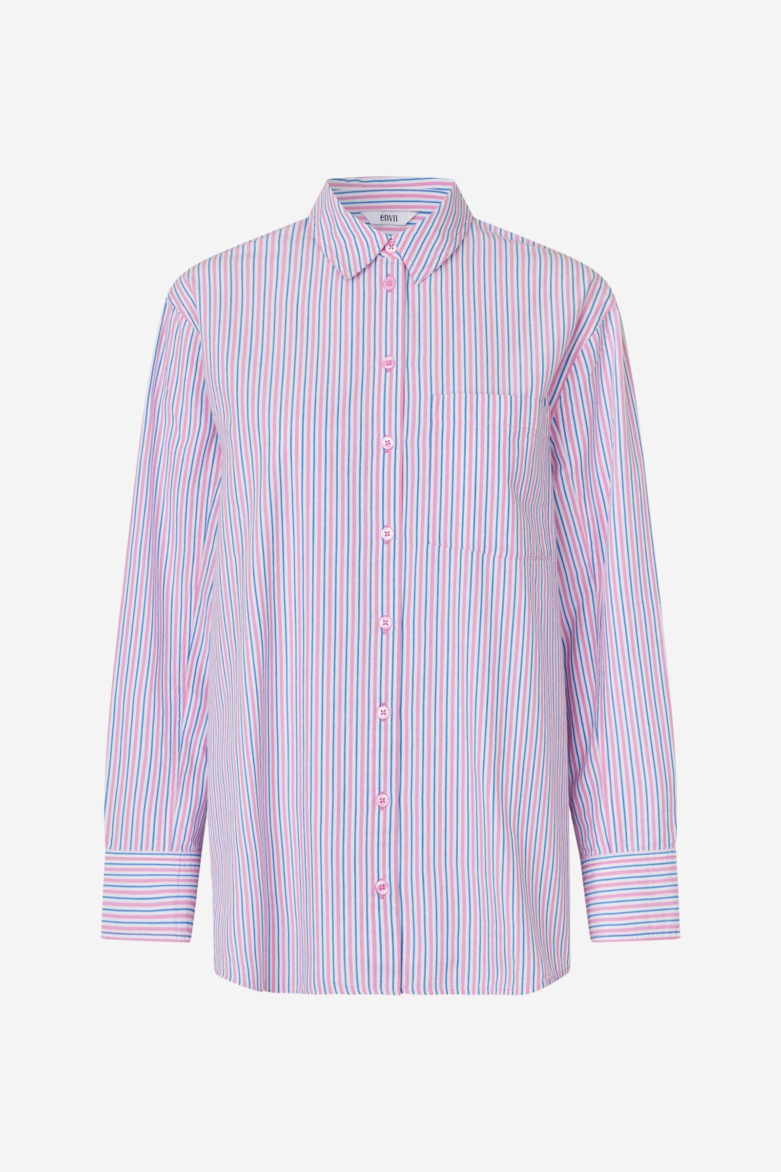 ENWEBSTER LS SHIRT ST EXL 7119 Fuchsia/Blue