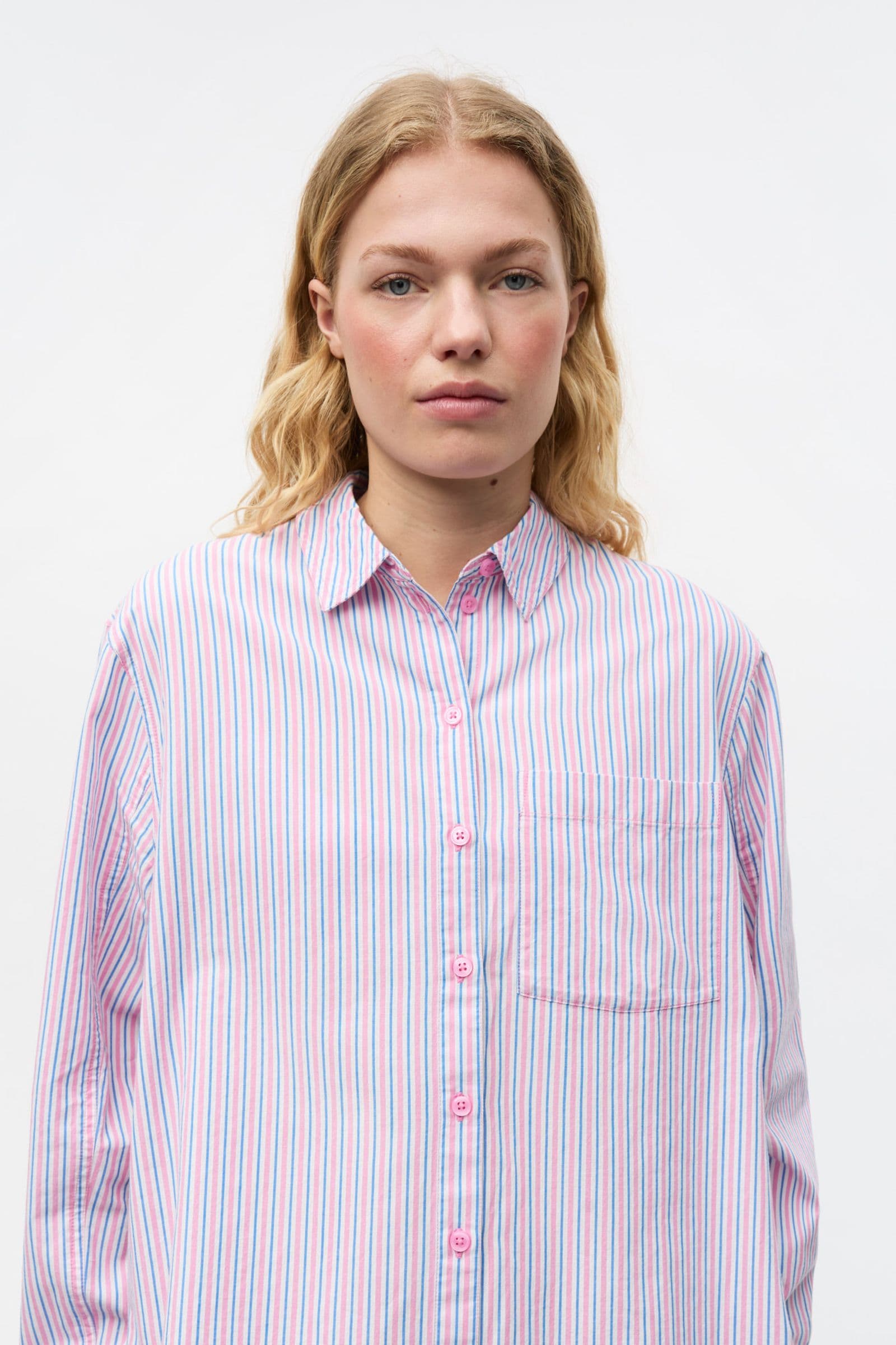 ENWEBSTER LS SHIRT ST EXL 7119 Fuchsia/Blue