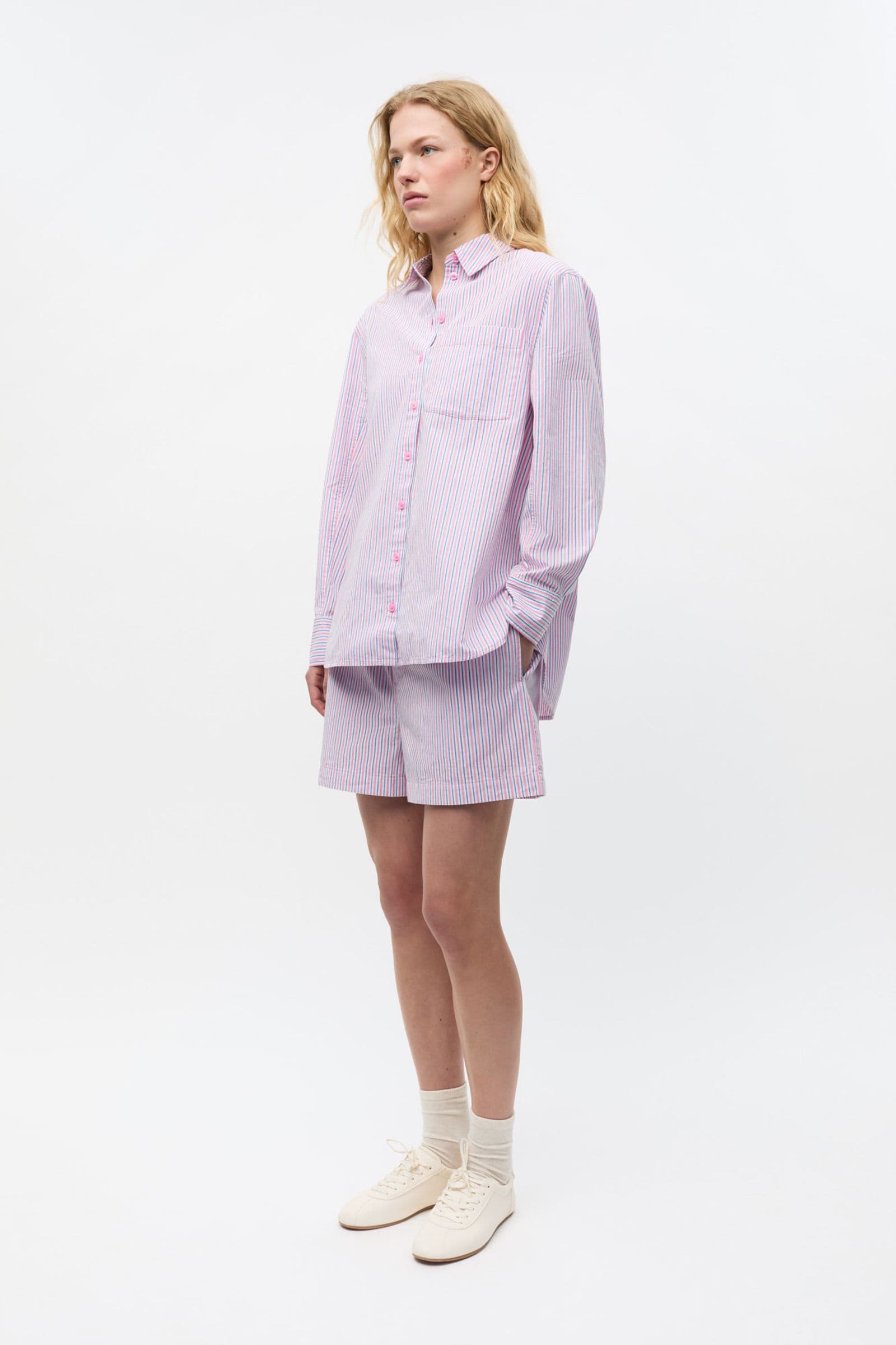 ENWEBSTER LS SHIRT ST EXL 7119 Fuchsia/Blue