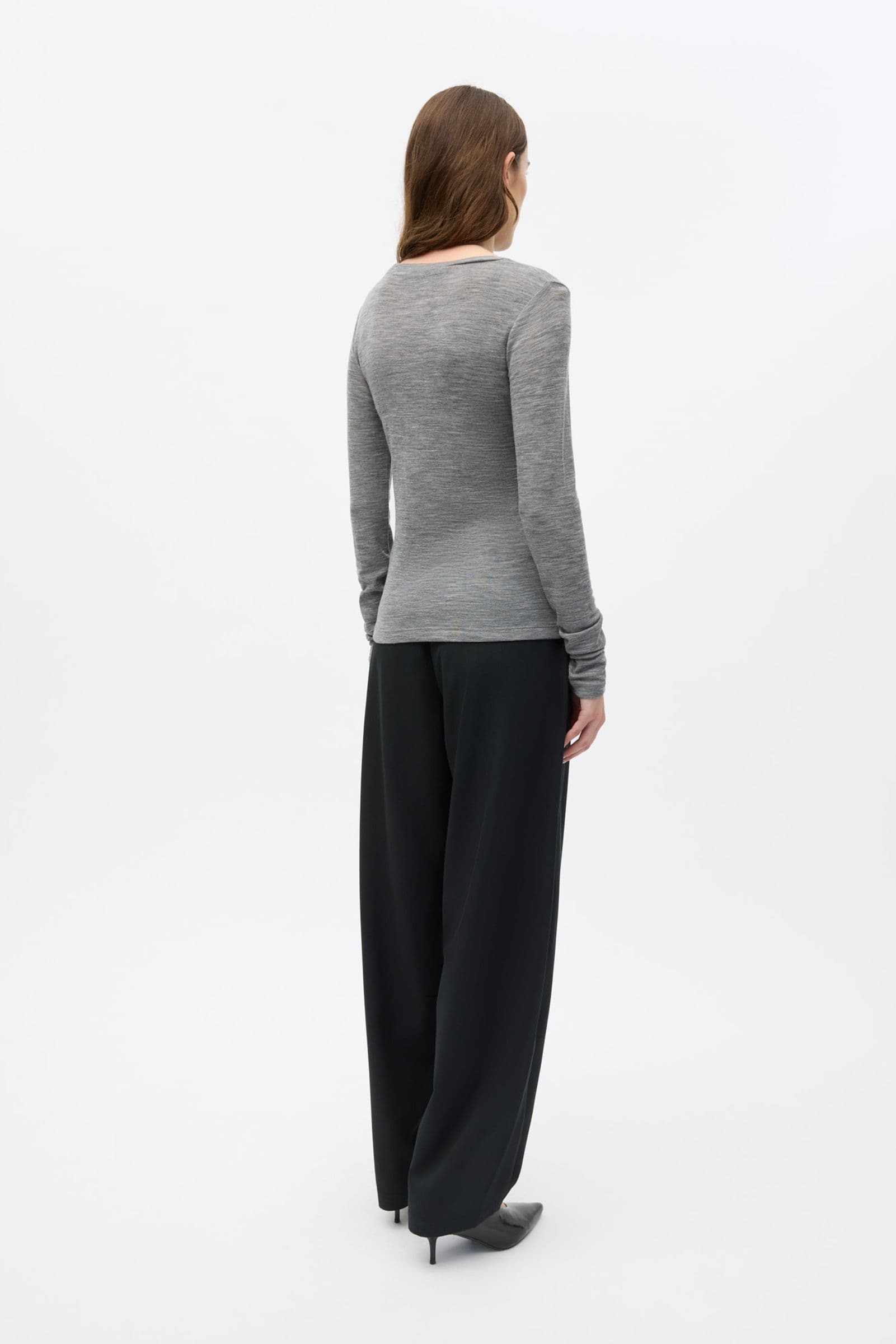 ENANNA LS O-N TEE 7226 Light Grey Mel (ALLY)
