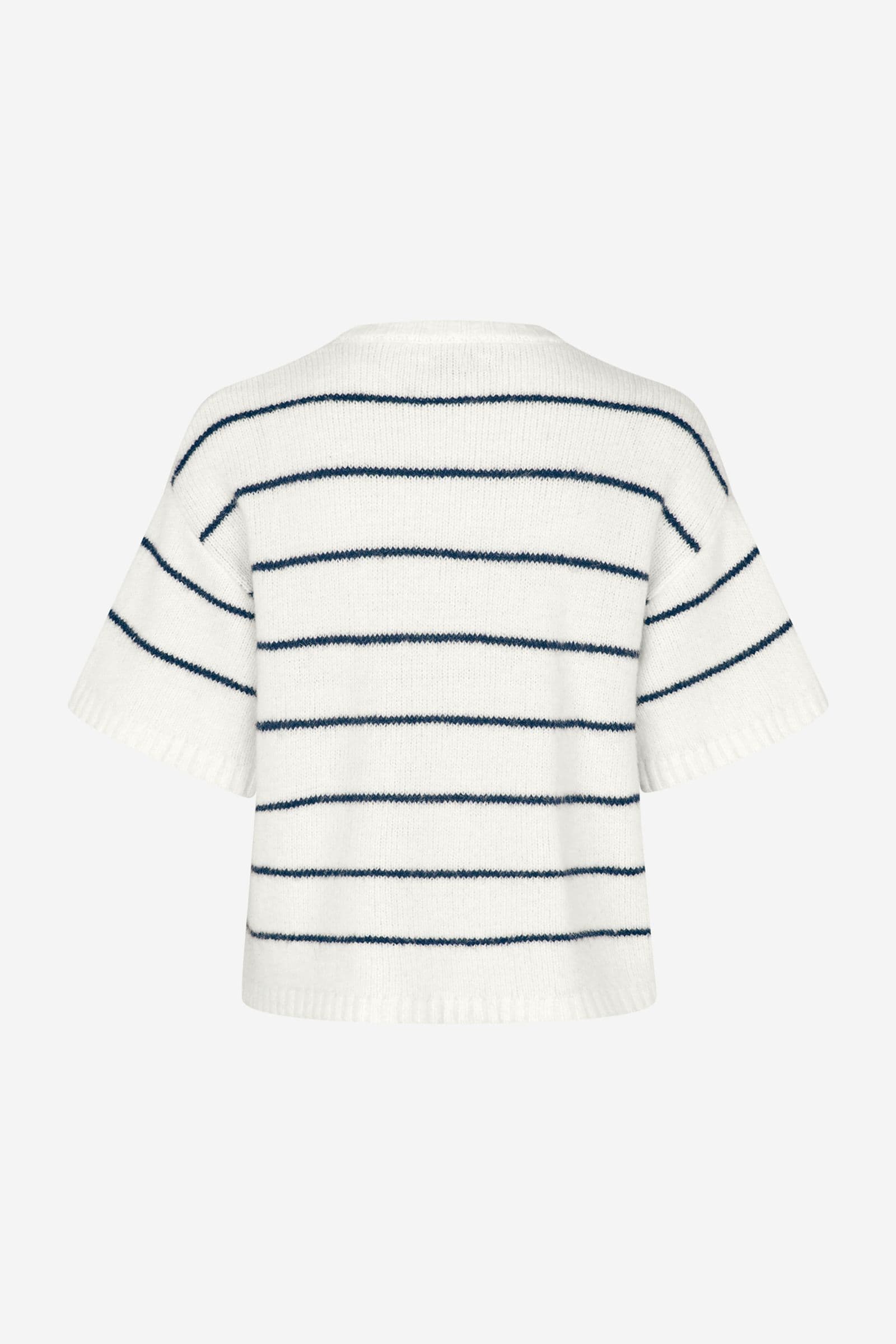 ENNAPLES SS KNIT 7278 Gardenia/Navy Blazer