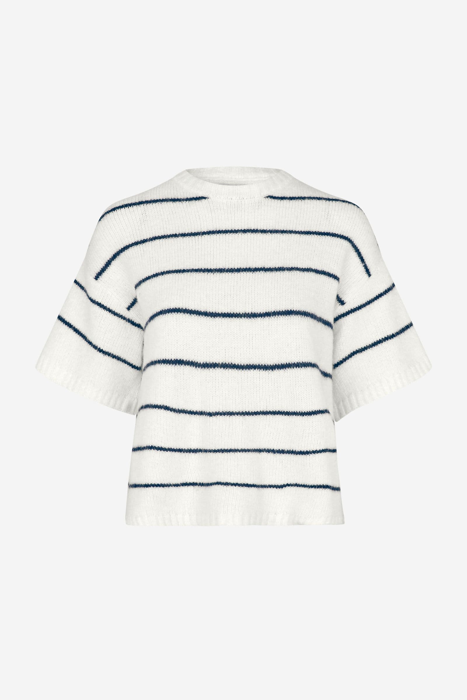 ENNAPLES SS KNIT 7278 Gardenia/Navy Blazer