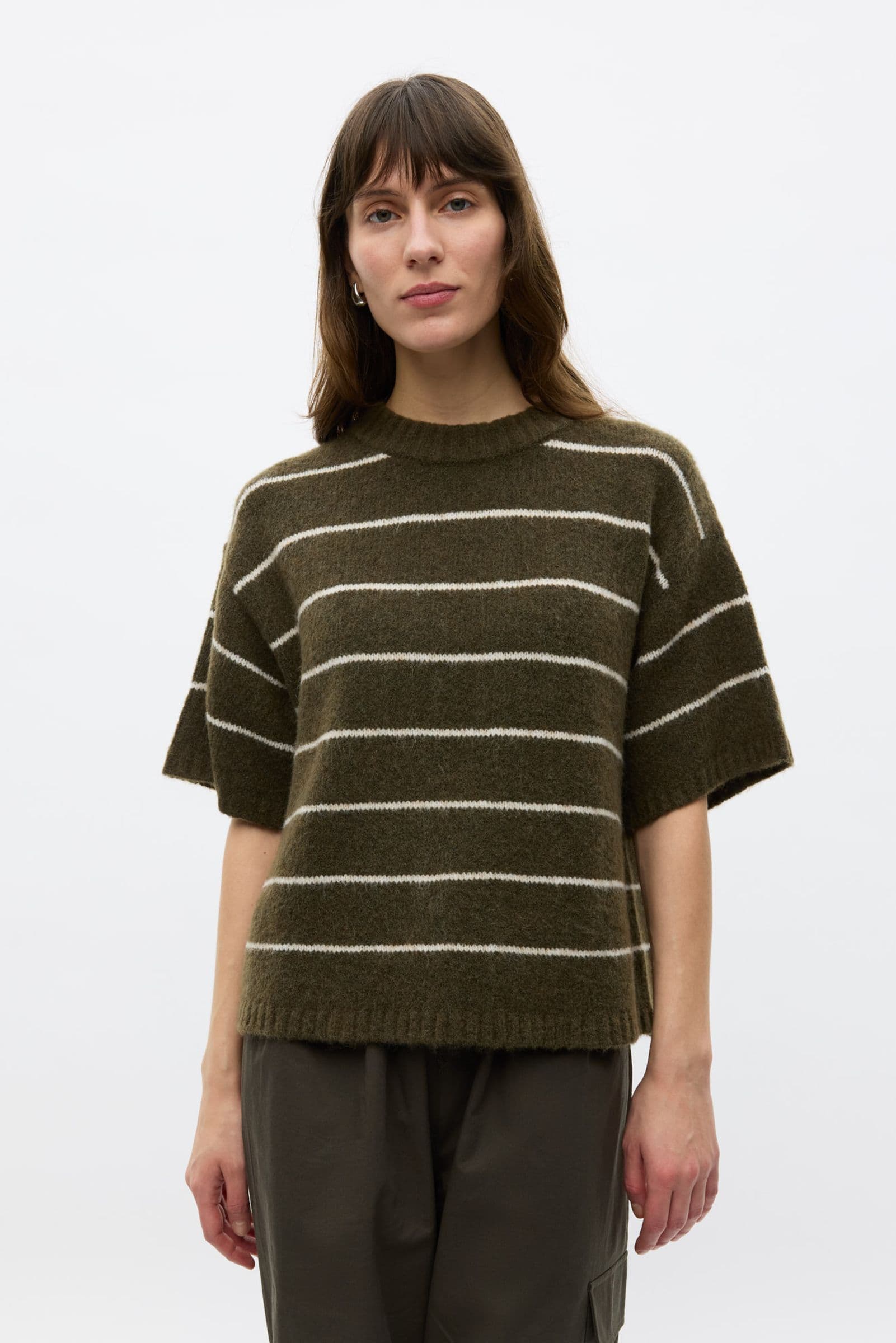 ENNAPLES SS KNIT 7278 Olive Silver St.