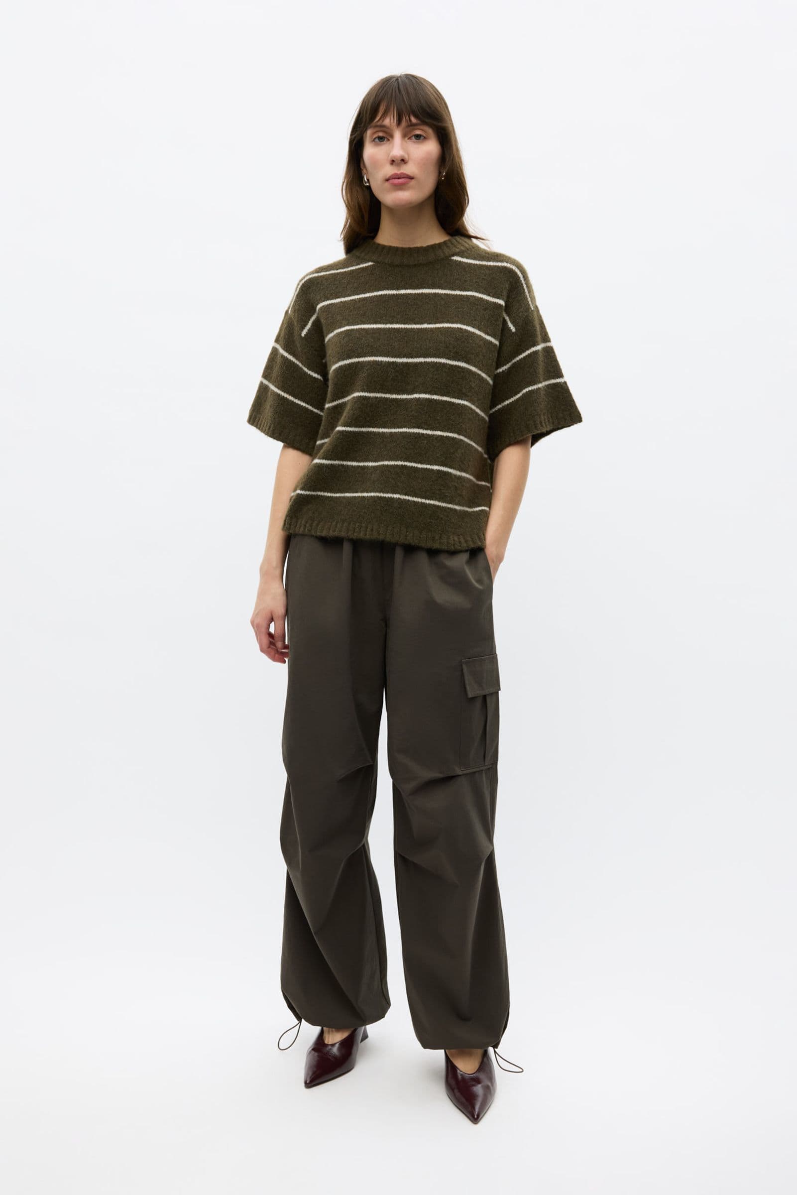 ENNAPLES SS KNIT 7278 Olive Silver St.