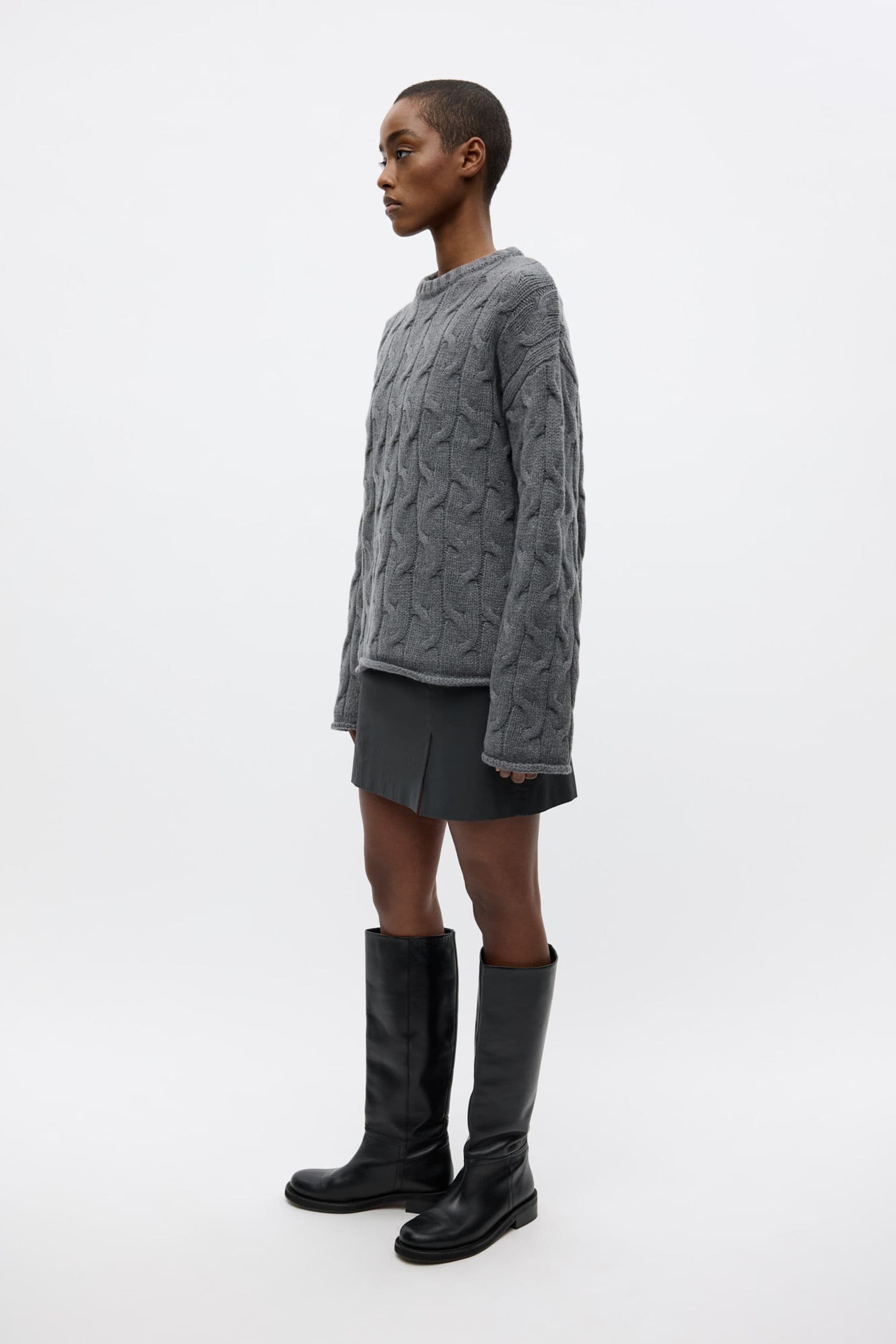 ENSPLIT SKIRT 7265 Asphalt