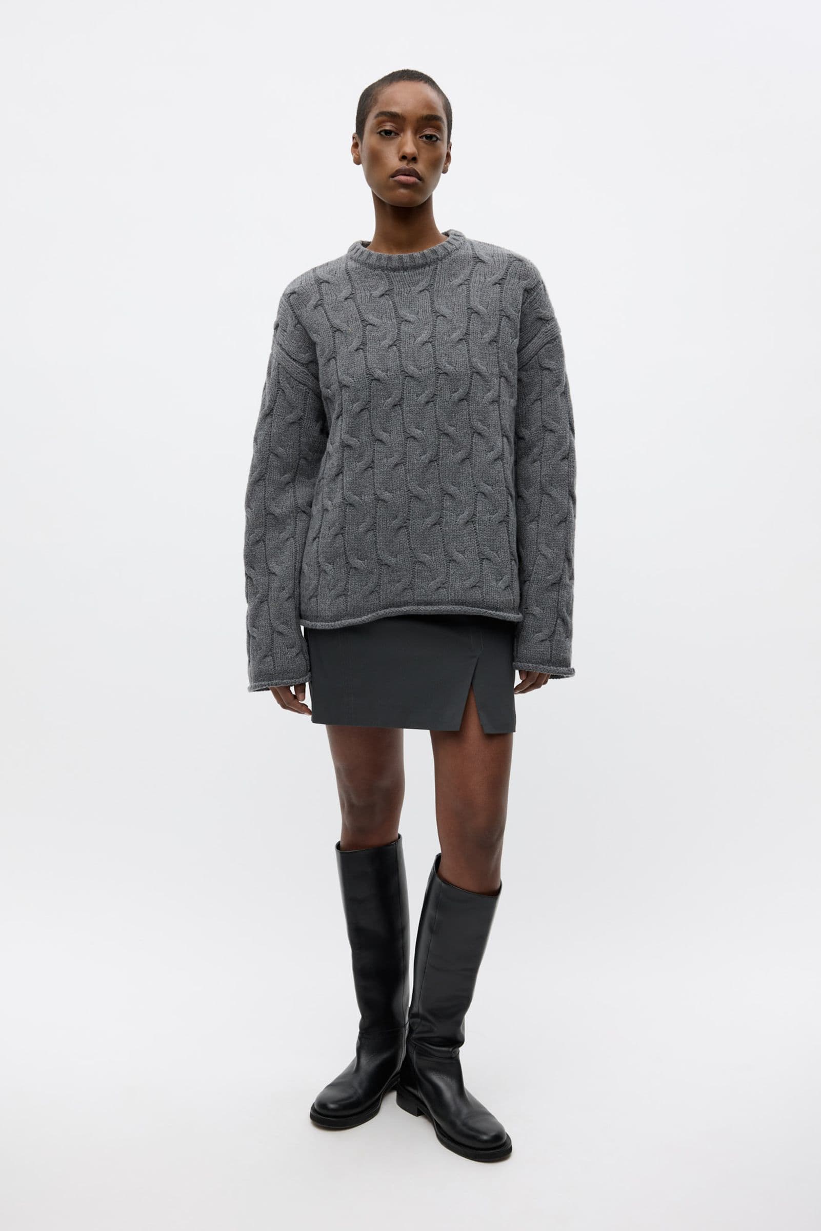 ENSPLIT SKIRT 7265 Asphalt