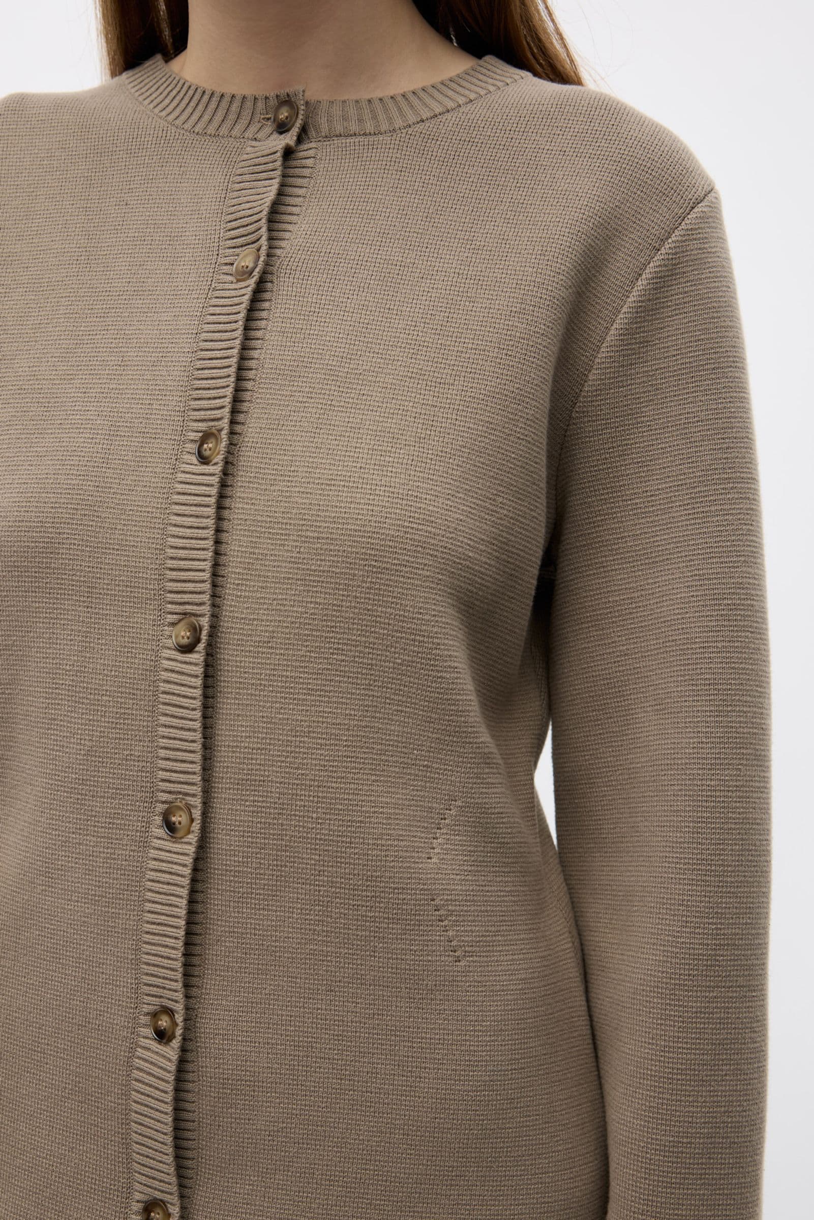 ENLILLE LS CARDIGAN 7272 Brindle