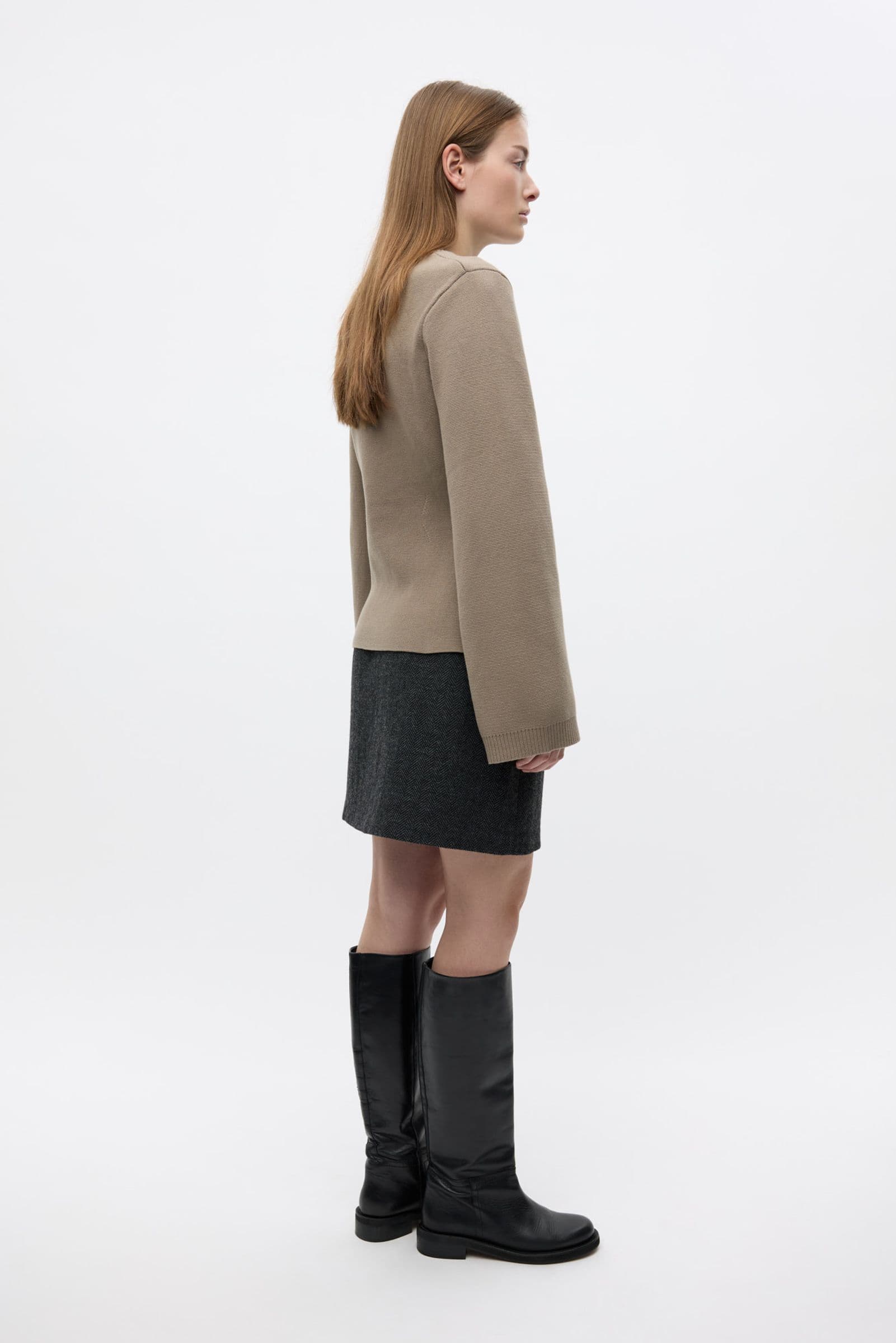 ENLILLE LS CARDIGAN 7272 Brindle