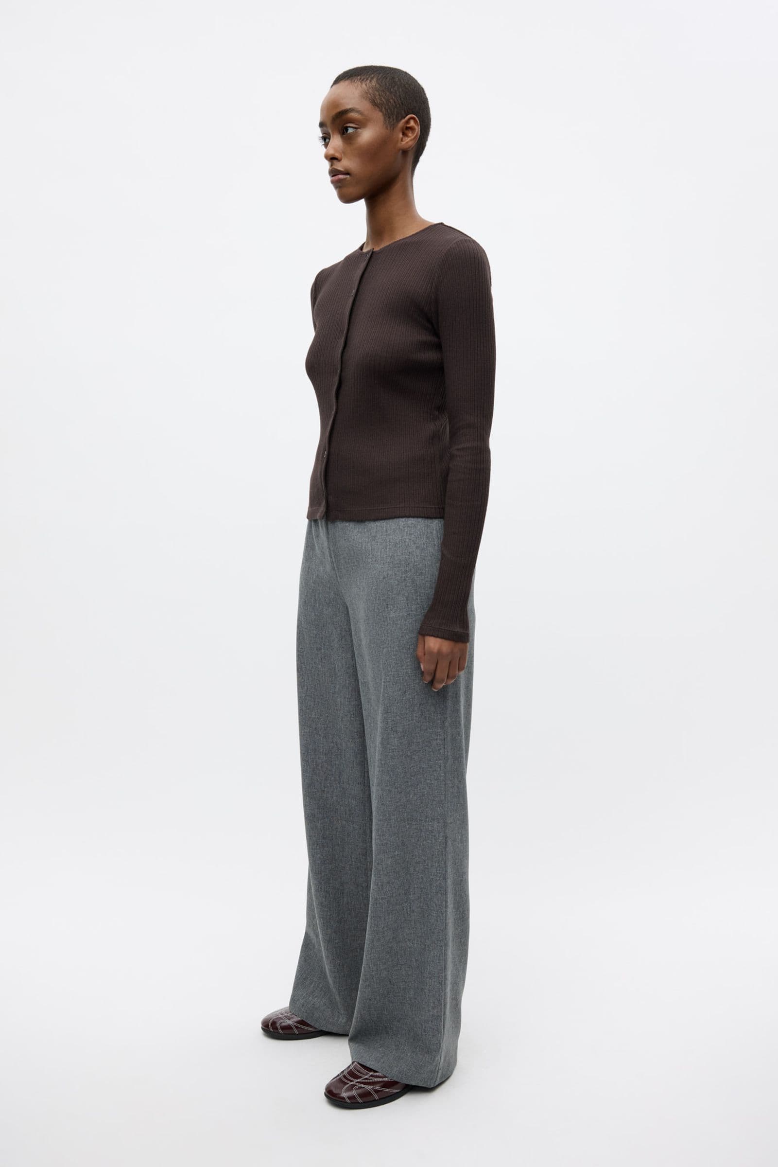 ENVOLVI LS LONG CARDIGAN 7275 Chocolate Torte