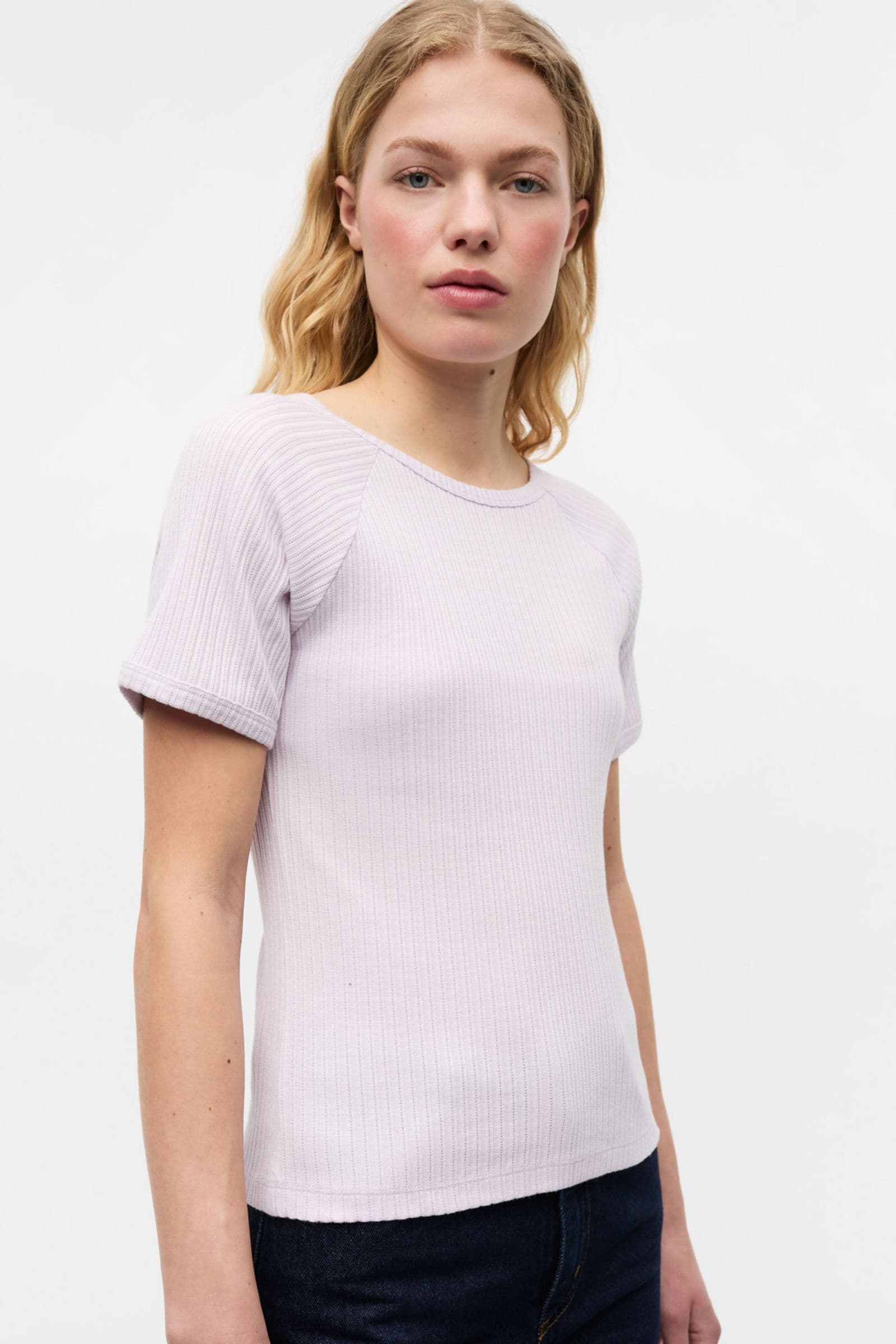 ENVOLVI SS RAGLAN TEE 7275 Lavender Fog