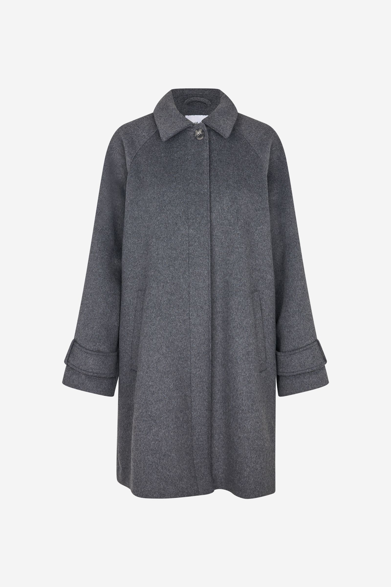 ENSENECA WOOL MIDI JACKET 7276 Dark Grey Mel