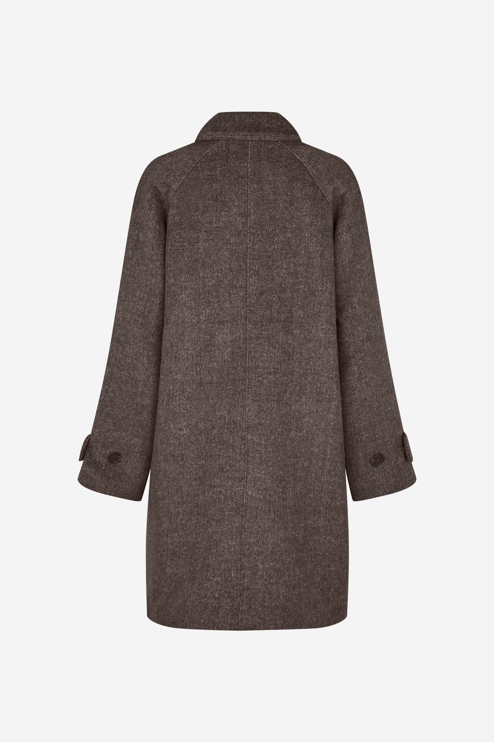 ENSENECA WOOL MIDI JACKET 7276 Brown Mel