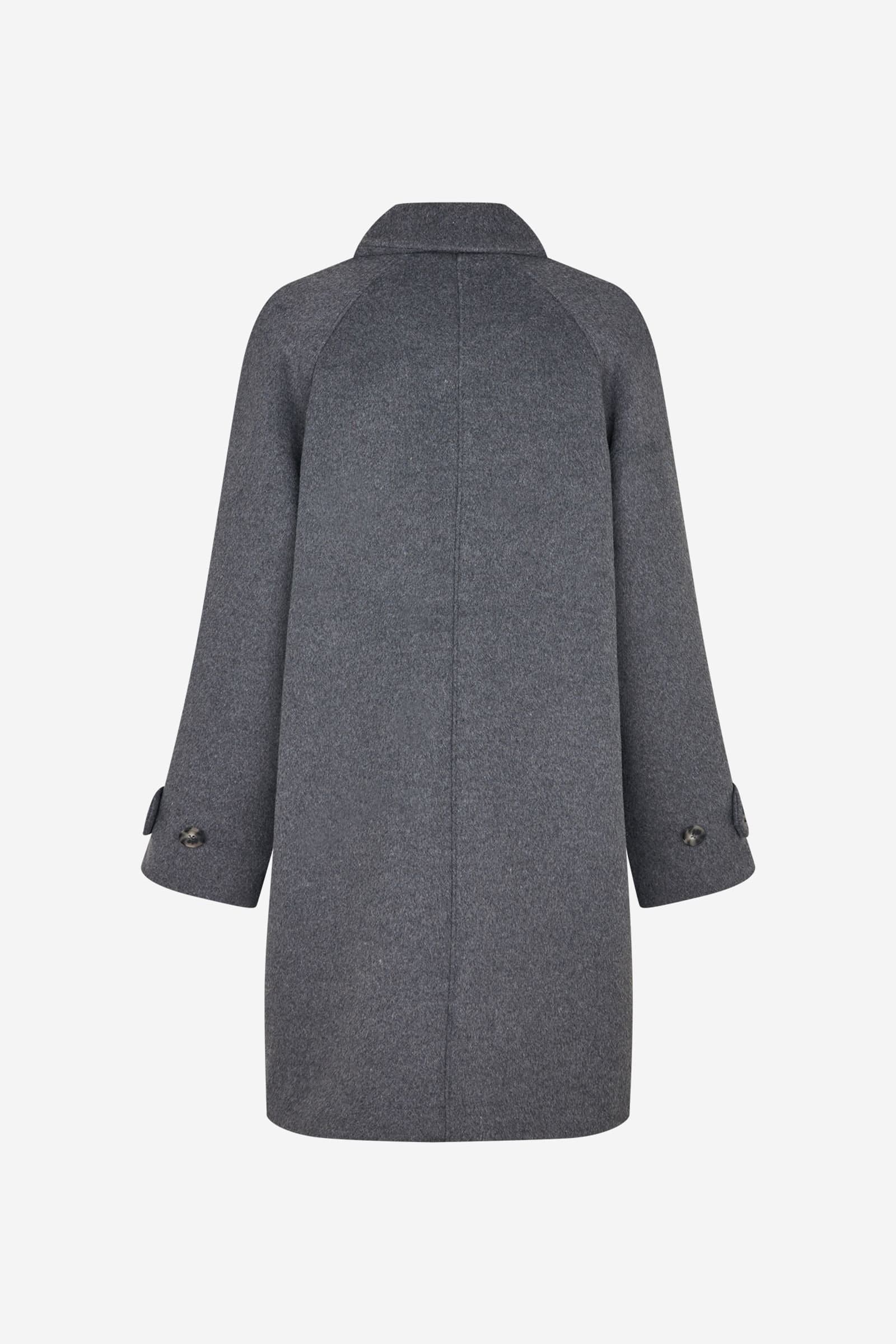 ENSENECA WOOL MIDI JACKET 7276 Dark Grey Mel
