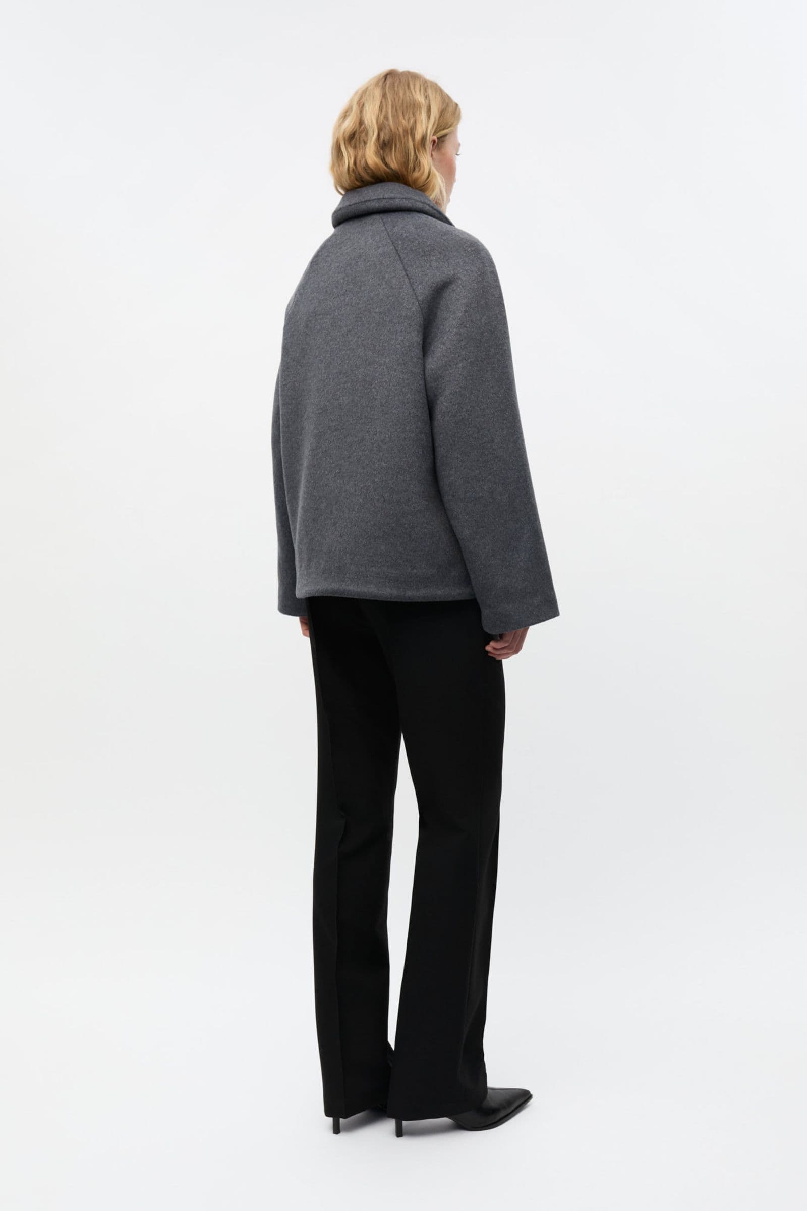 ENKATE SHORT JACKET 7276 Dark Grey Mel