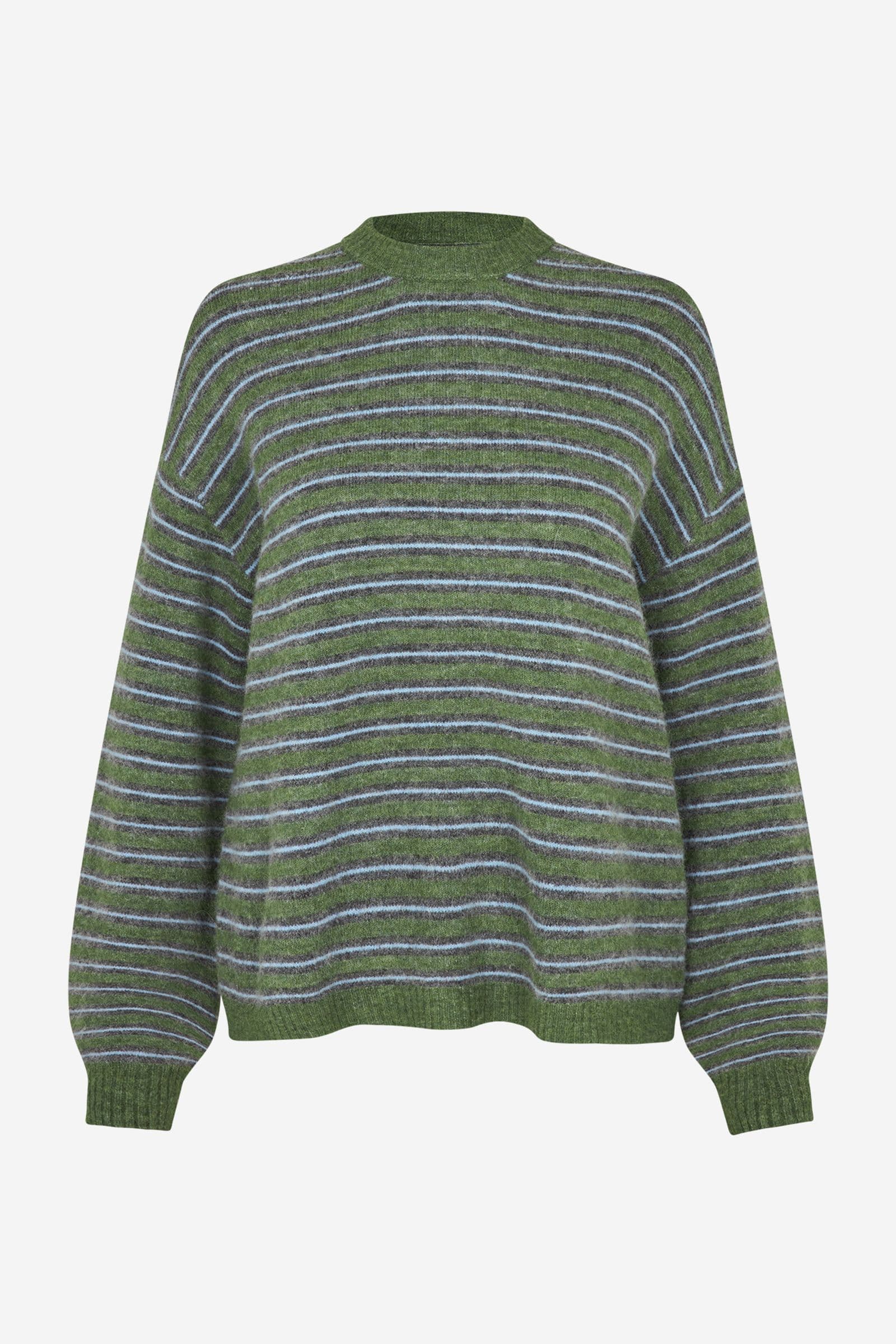 ENADA LS KNIT ST 7216 Chive Stripe