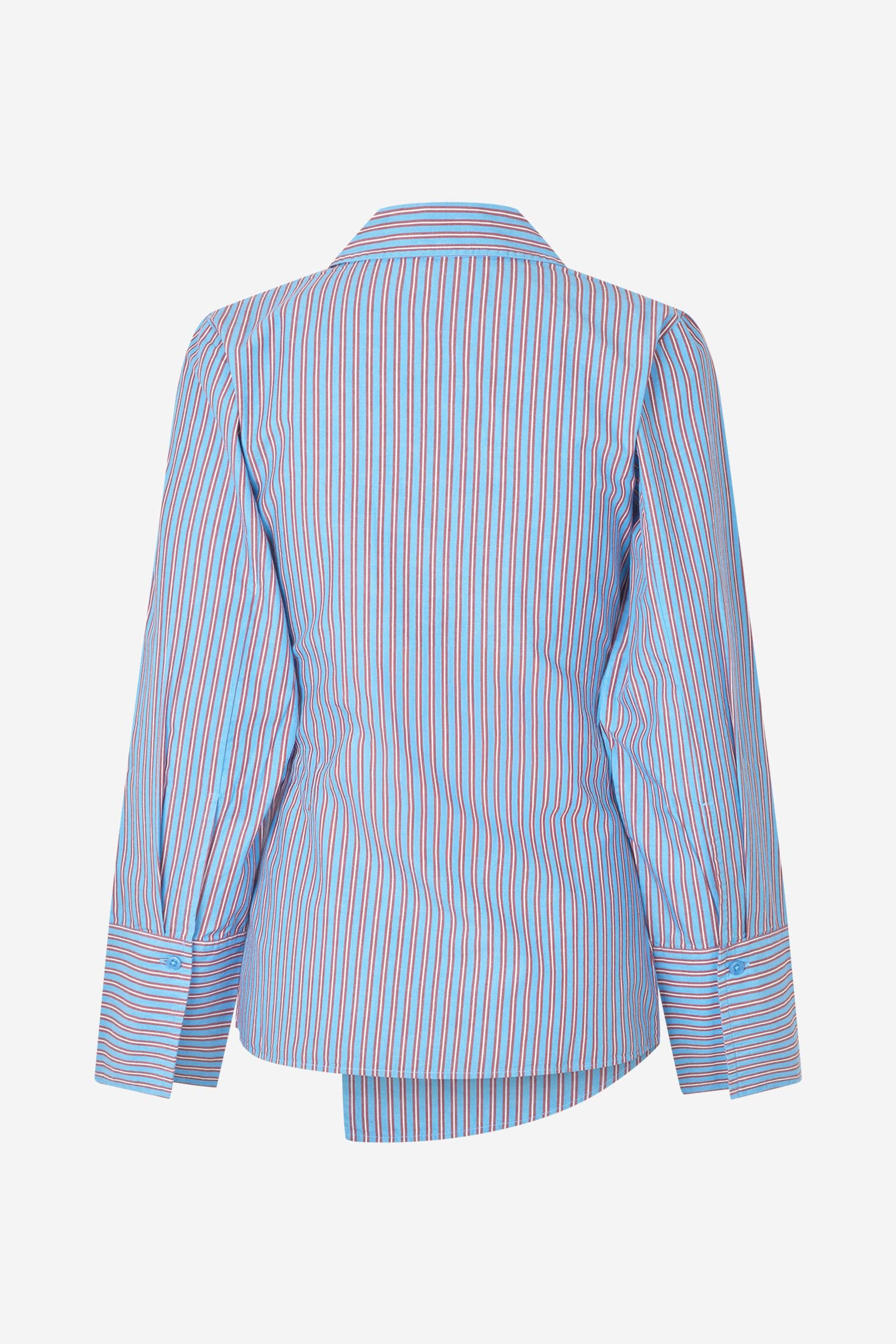 ENAKRON LS V-N TOP ST 7119 Cabernet Stripe