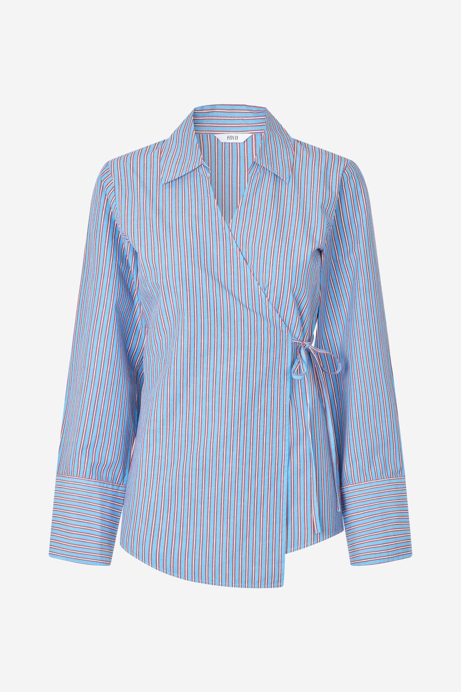 ENAKRON LS V-N TOP ST 7119 Cabernet Stripe