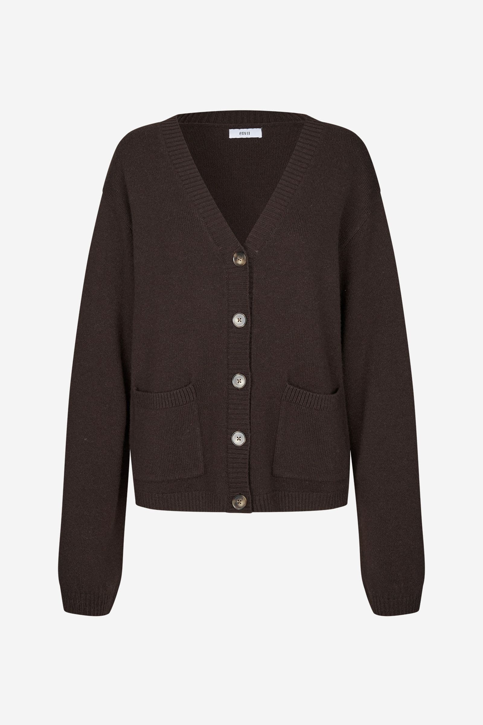 ENELISE LS CARDIGAN 7230 Chocolate Torte