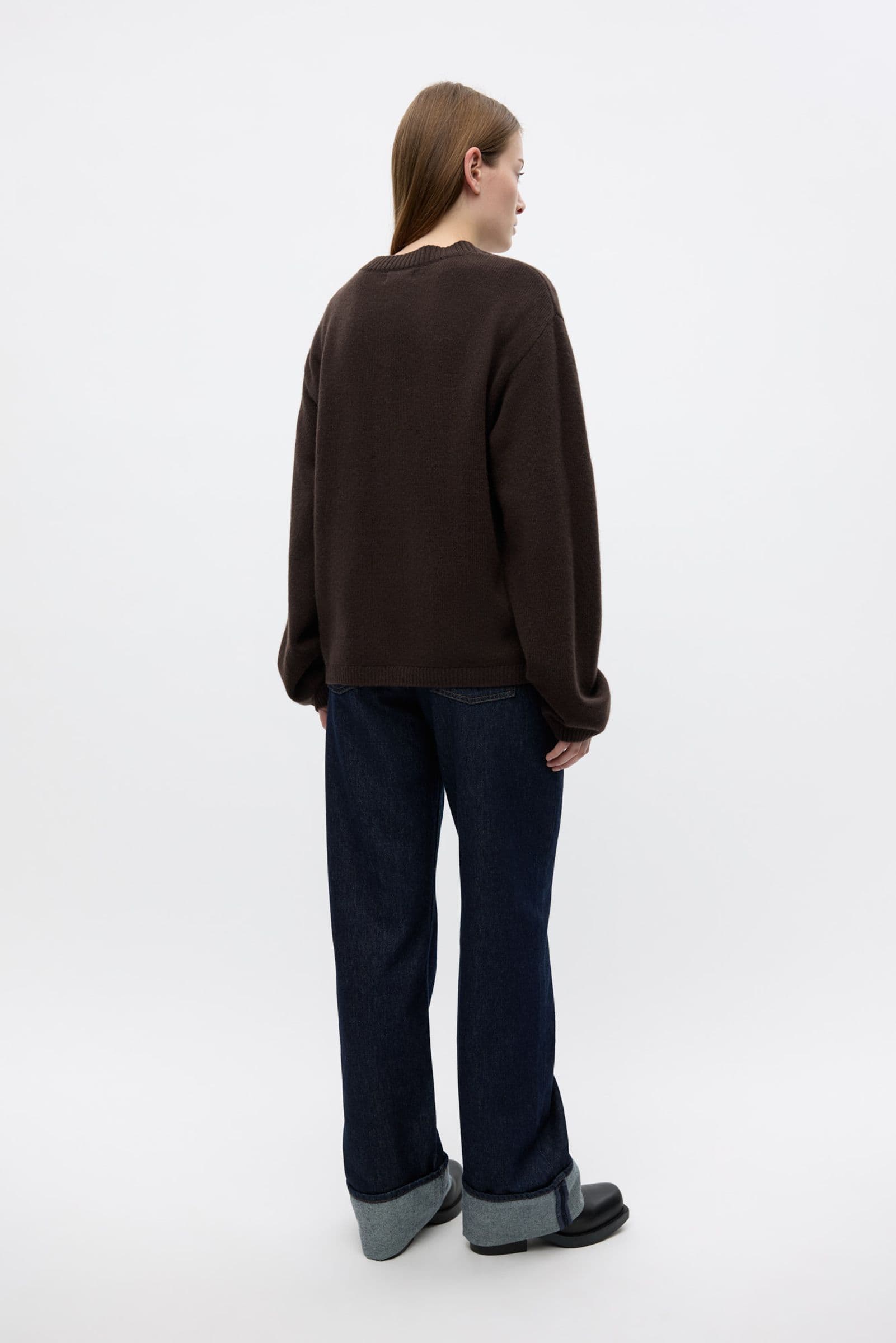 ENELISE LS CARDIGAN 7230 Chocolate Torte
