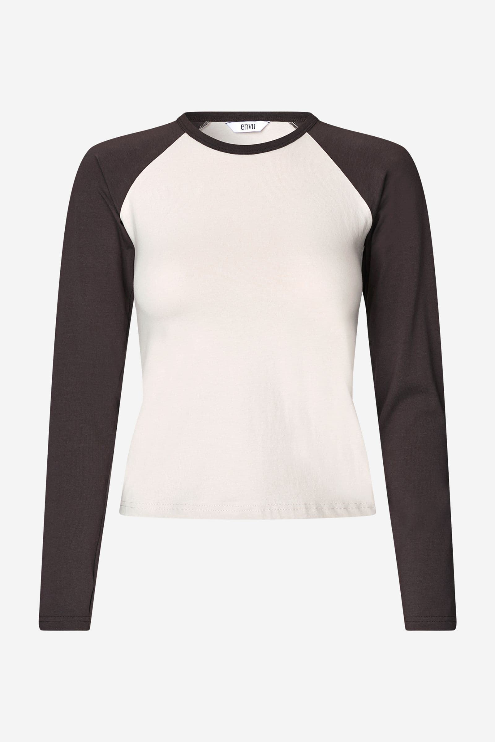 ENMOLLY LS RAGLAN TEE 7143 Chocolate Moon
