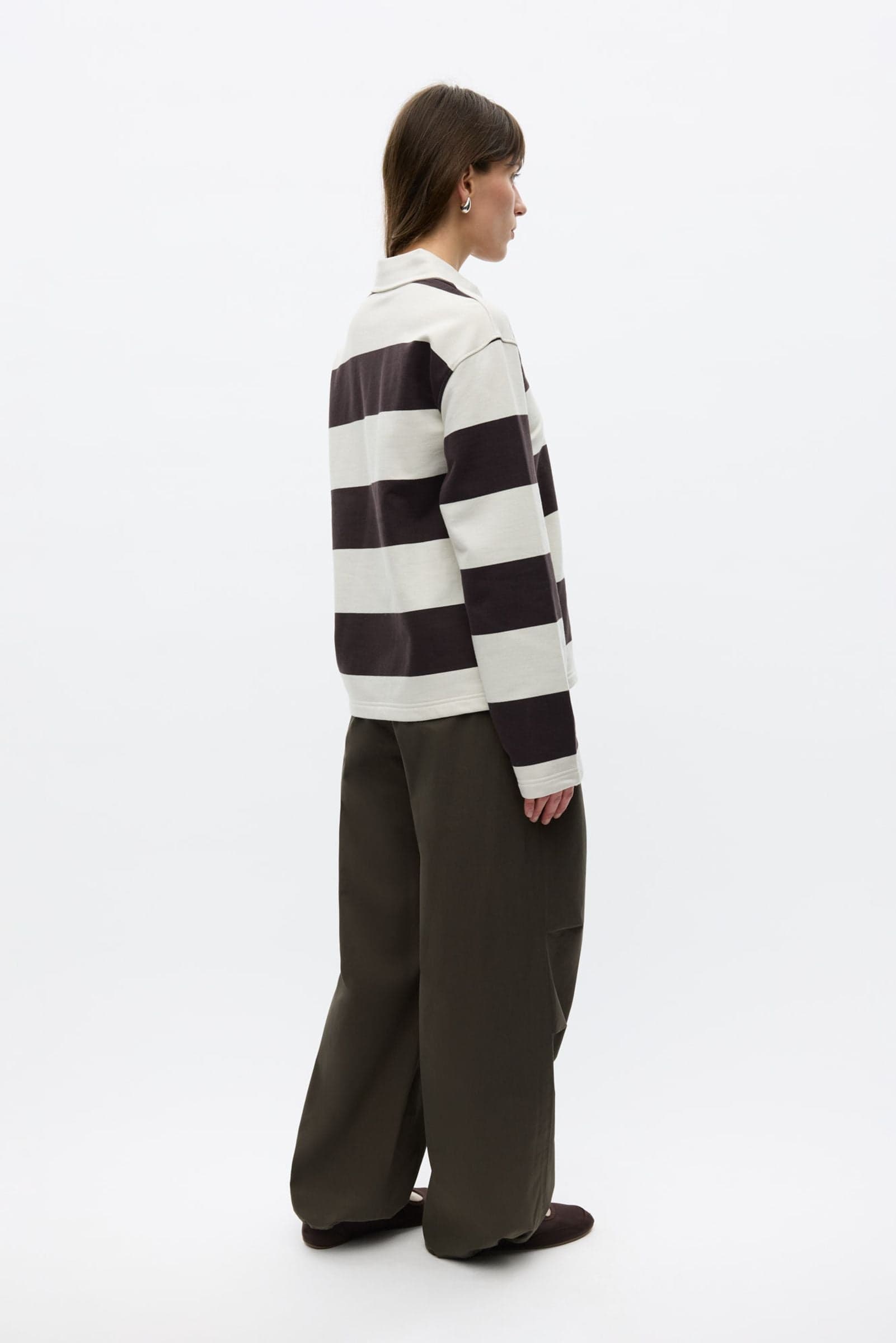 ENTOUR LS POLO ST 7173 Silver Torte Stripe