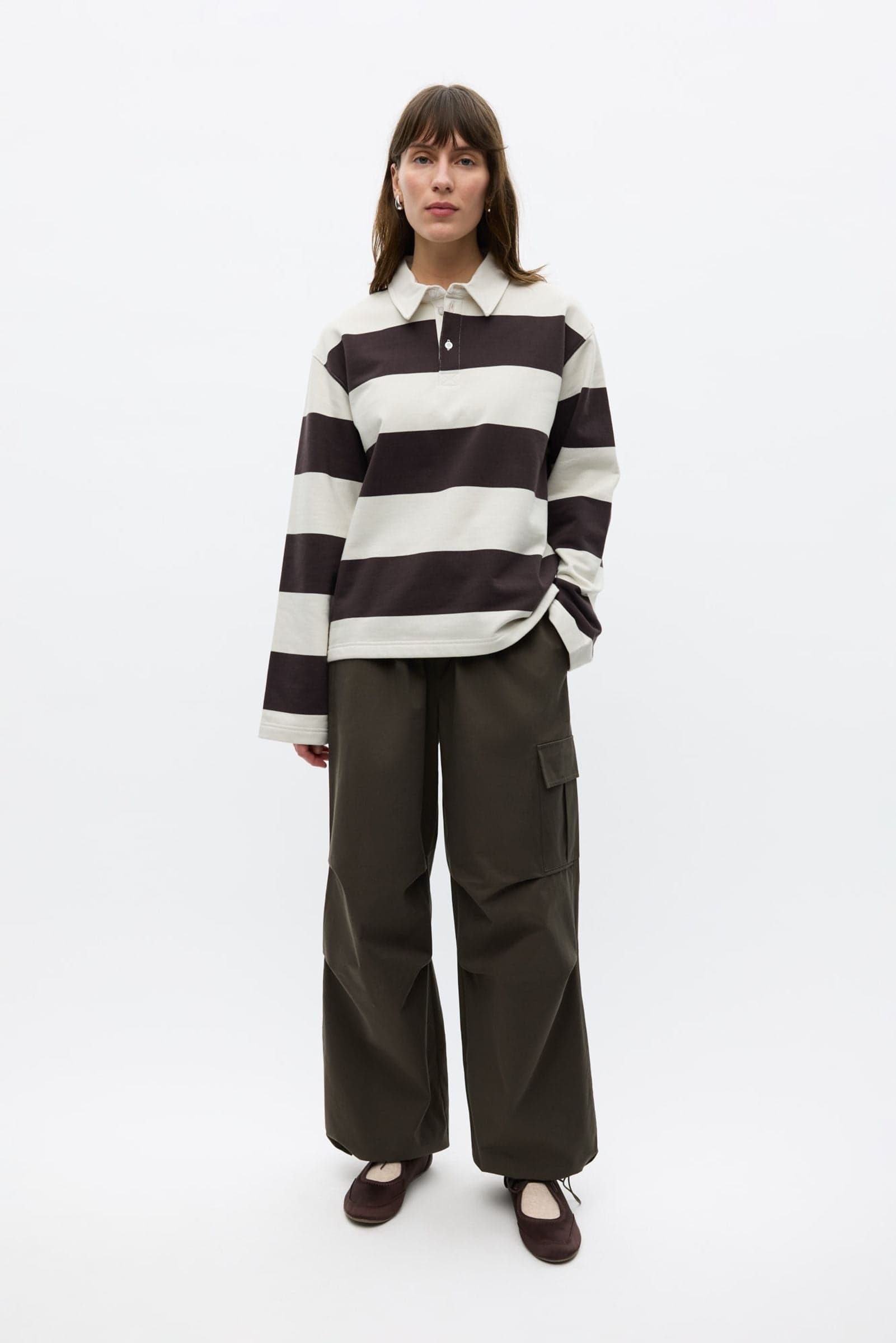 ENTOUR LS POLO ST 7173 Silver Torte Stripe