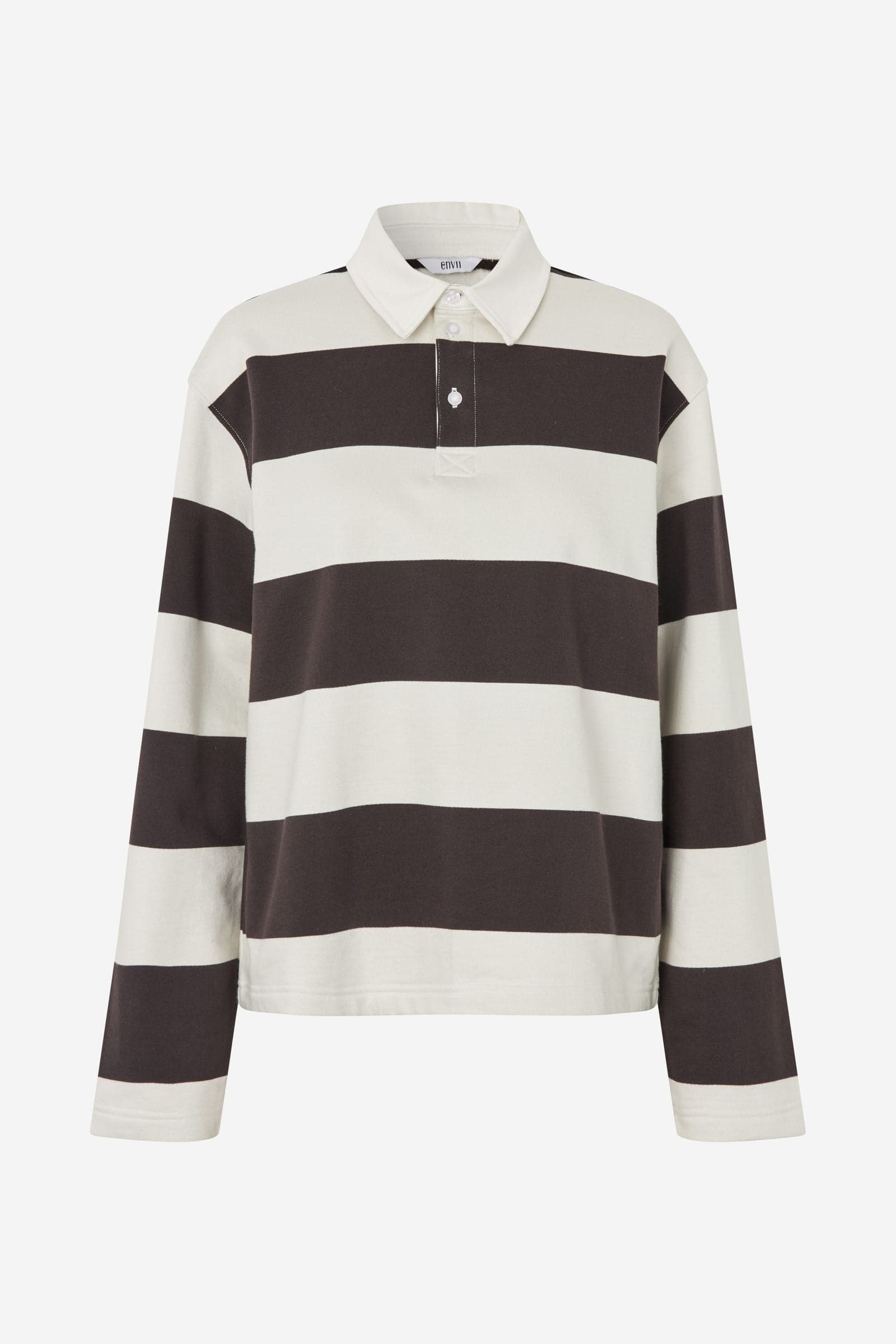 ENTOUR LS POLO ST 7173 Silver Torte Stripe