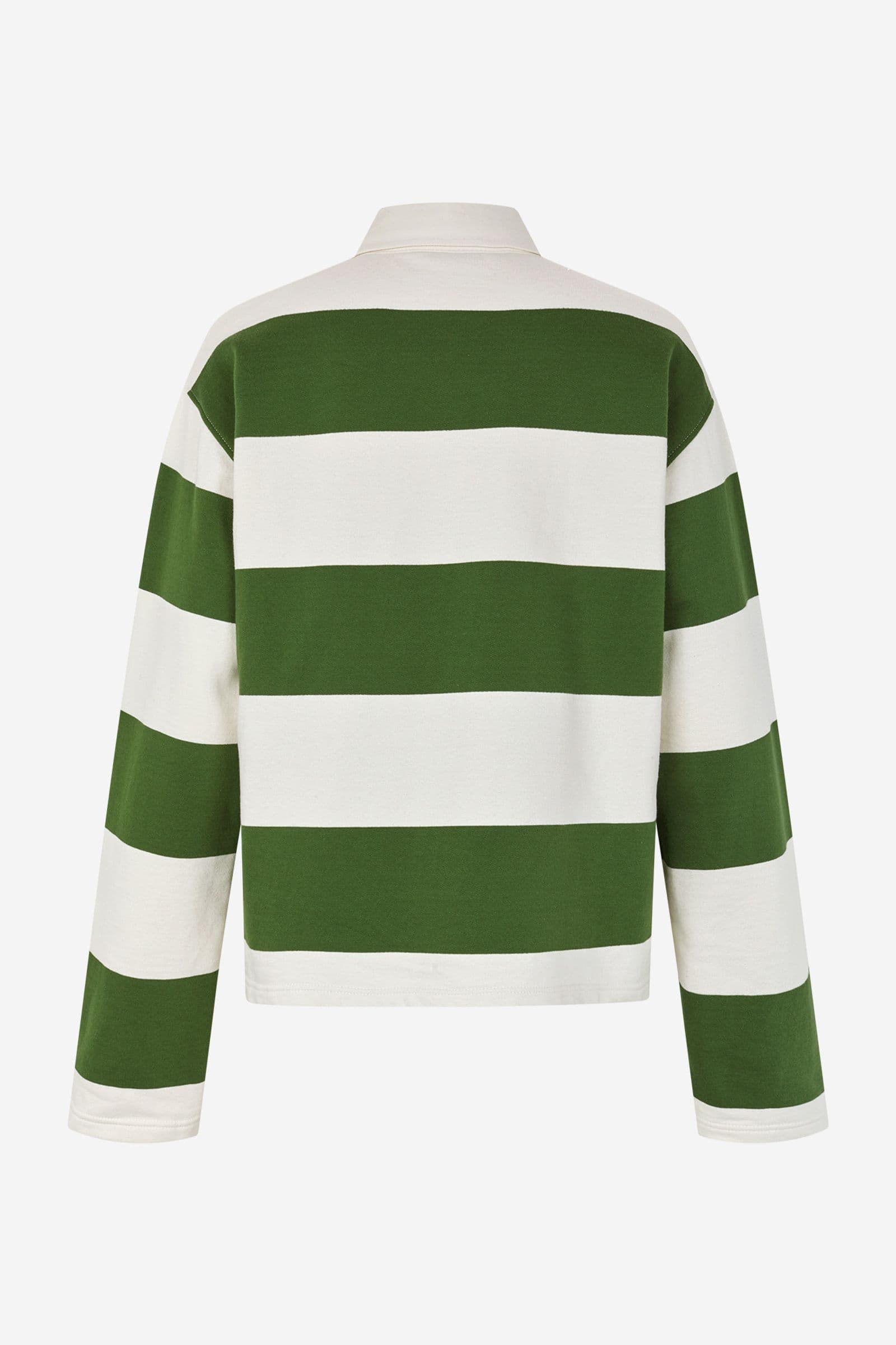 ENTOUR LS POLO ST 7173 Chive Gardenia Stripe
