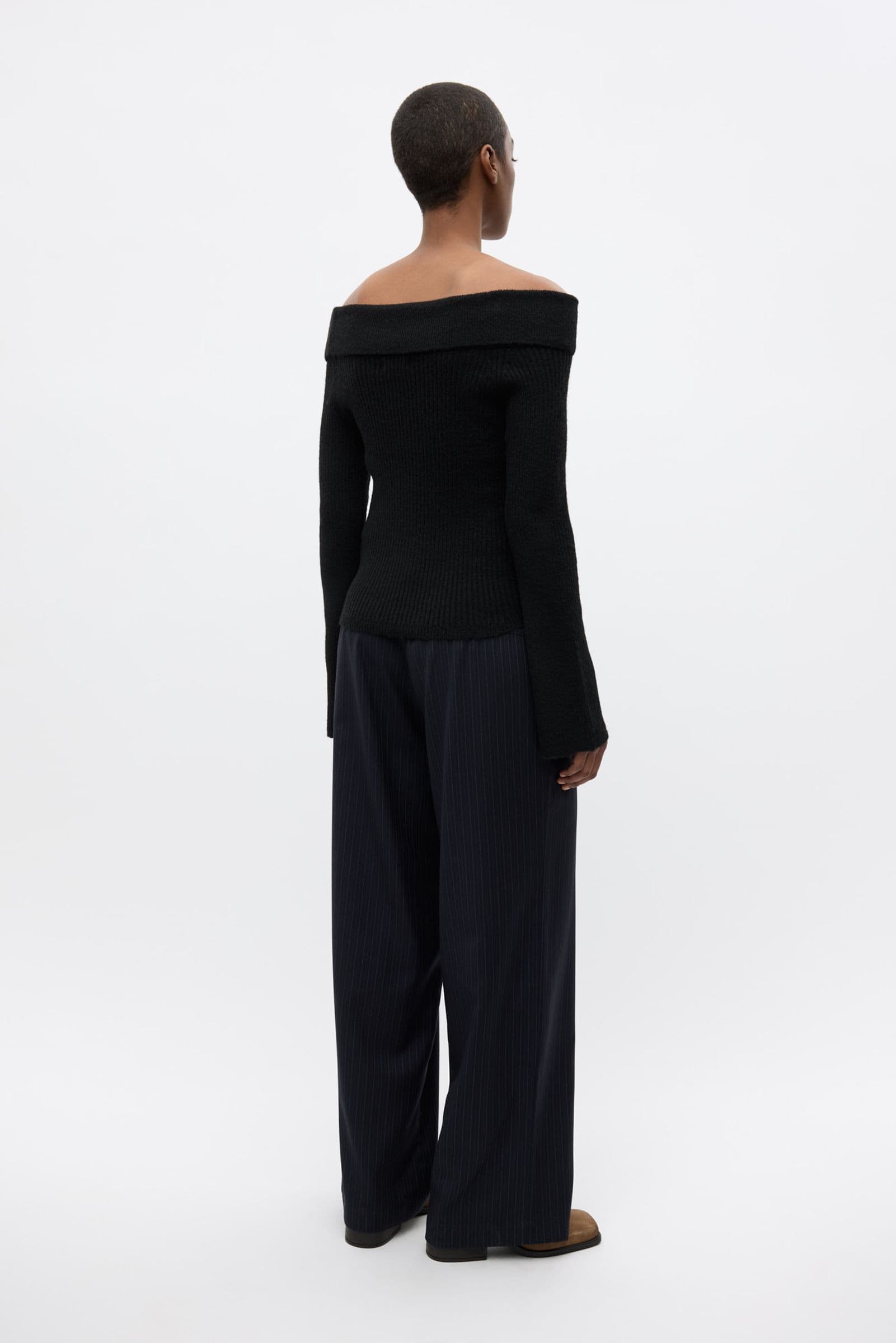 ENDORE PANTS 7269 Dark Navy Pinstripe