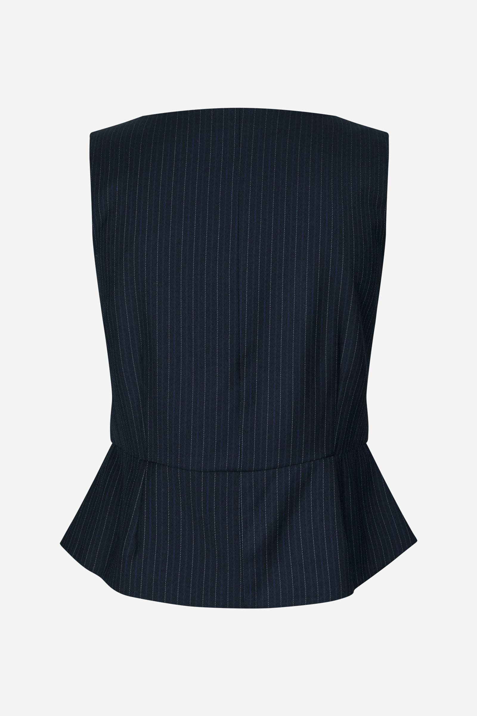ENFRESNO VEST 7269 Dark Navy Pinstripe