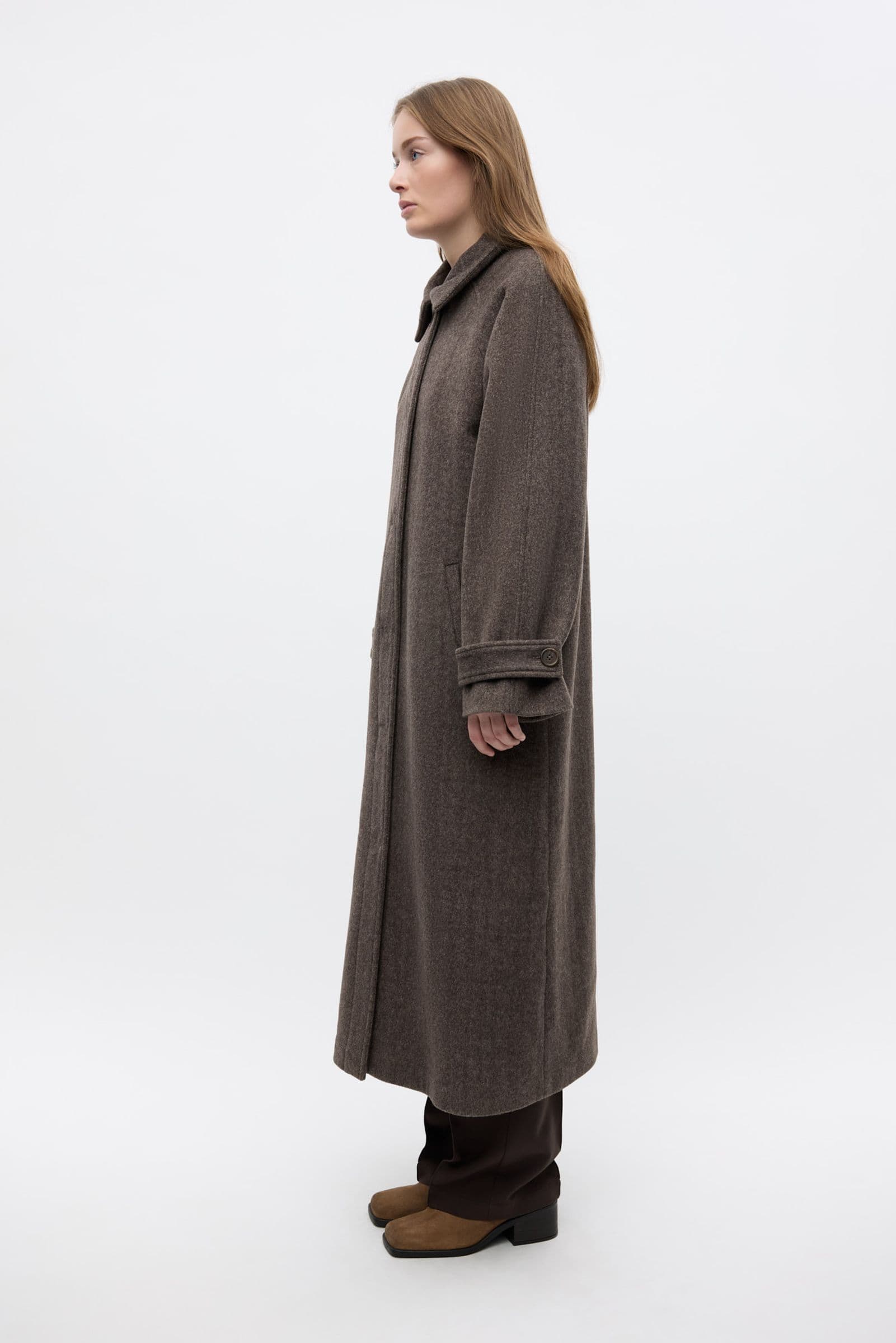 ENSENECA WOOL JACKET 7276 Brown Mel