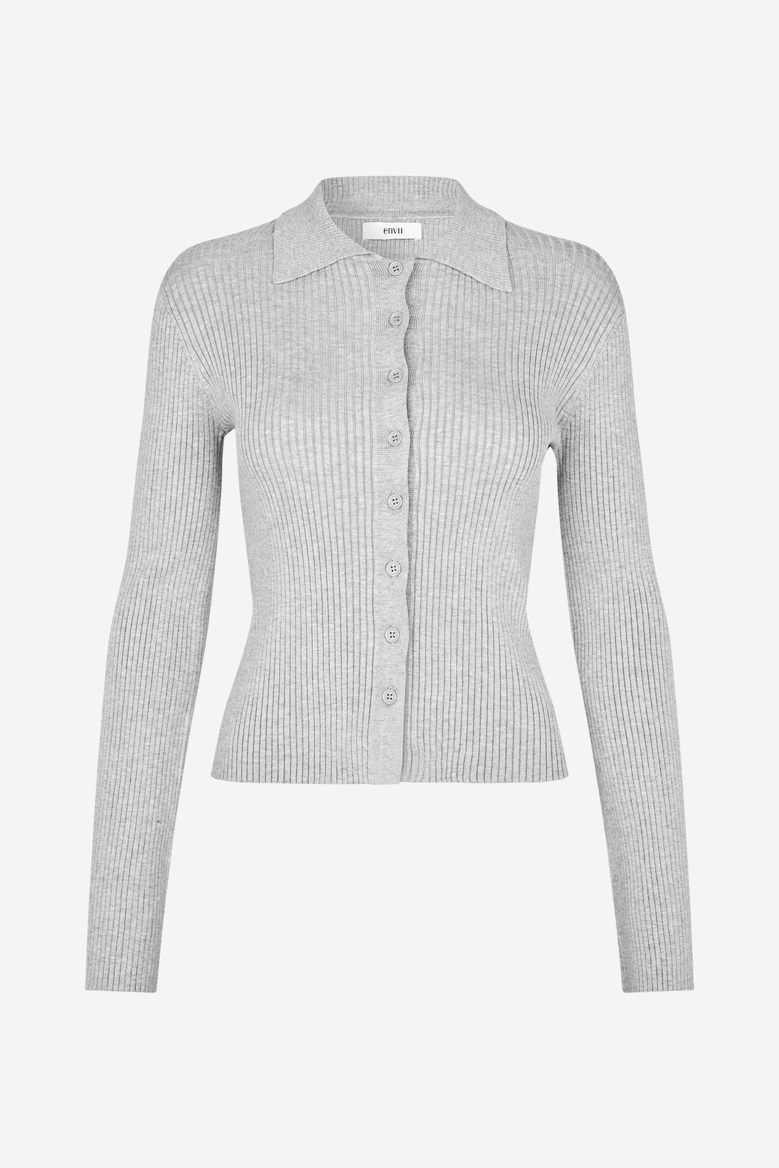 ENNEVADA LS CARIGAN 7231 Light Grey Mel (ALLY)