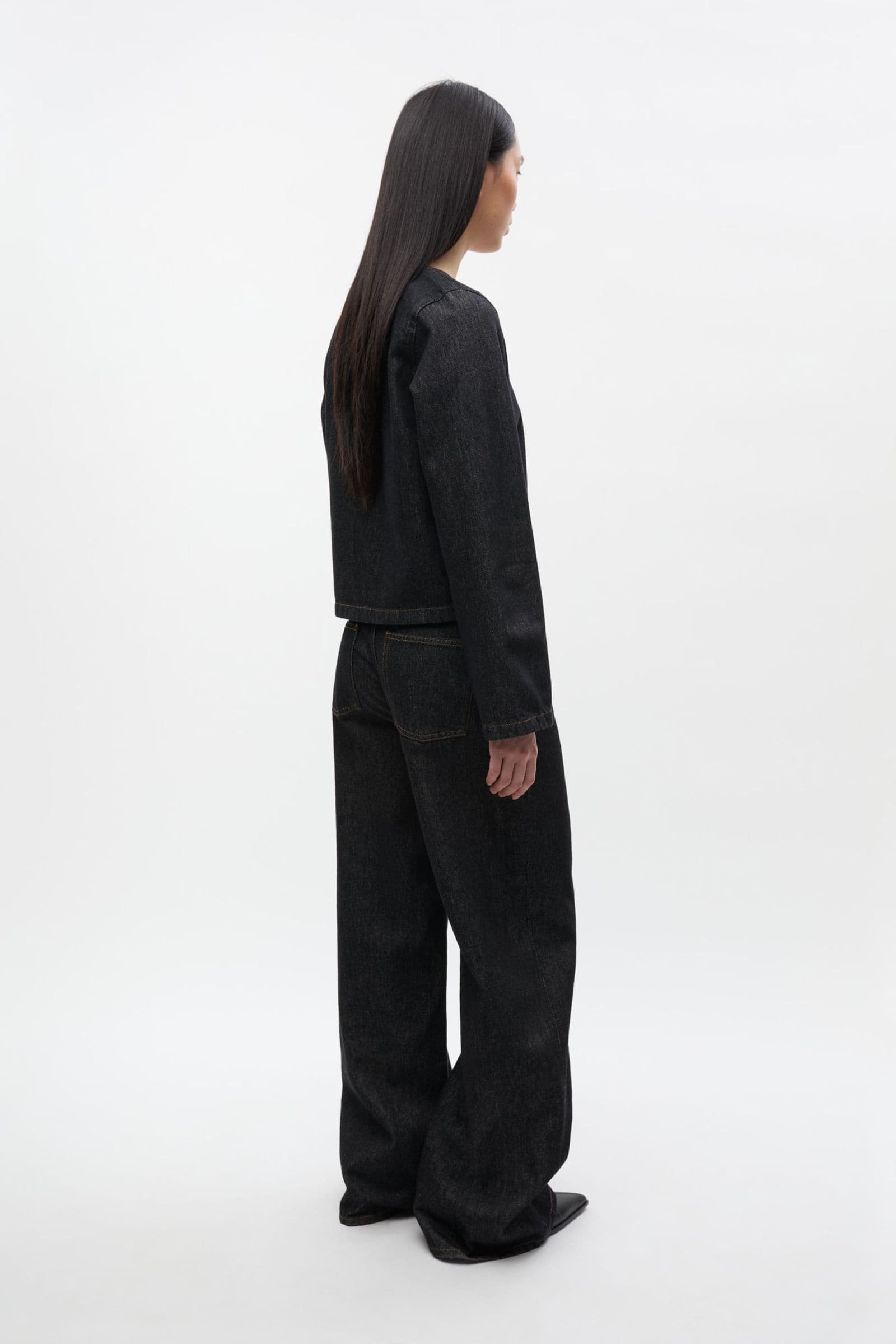 ENBROOKLYN LS TIE TOP 6856 Black Rinse