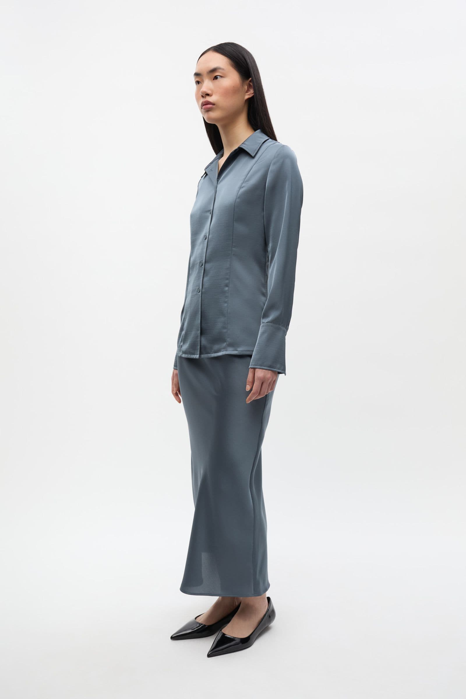 ENELENA LS SHIRT 7151 Stormy Weather