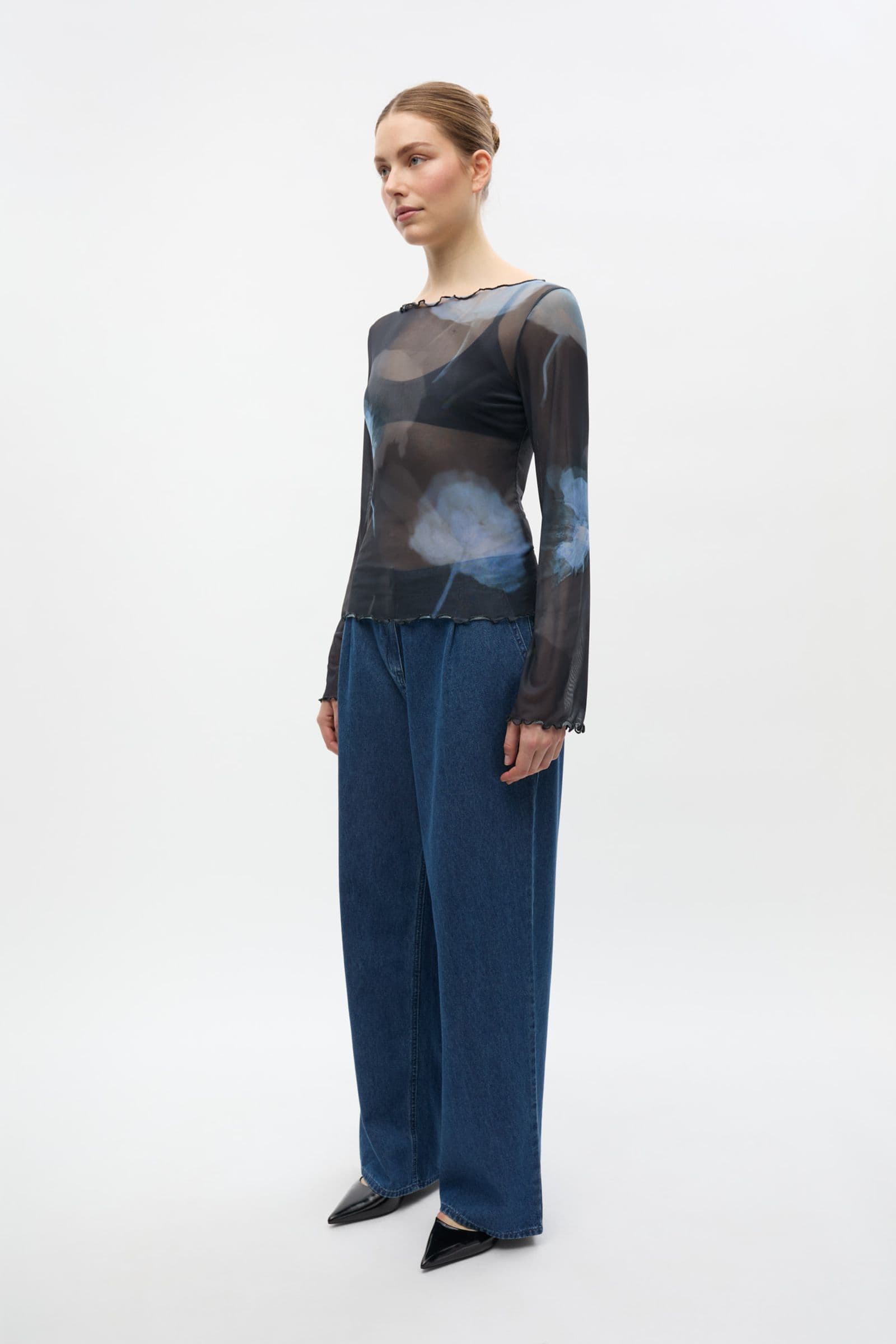 ENNICOLA LS TOP AOP 7042 Winter Garden