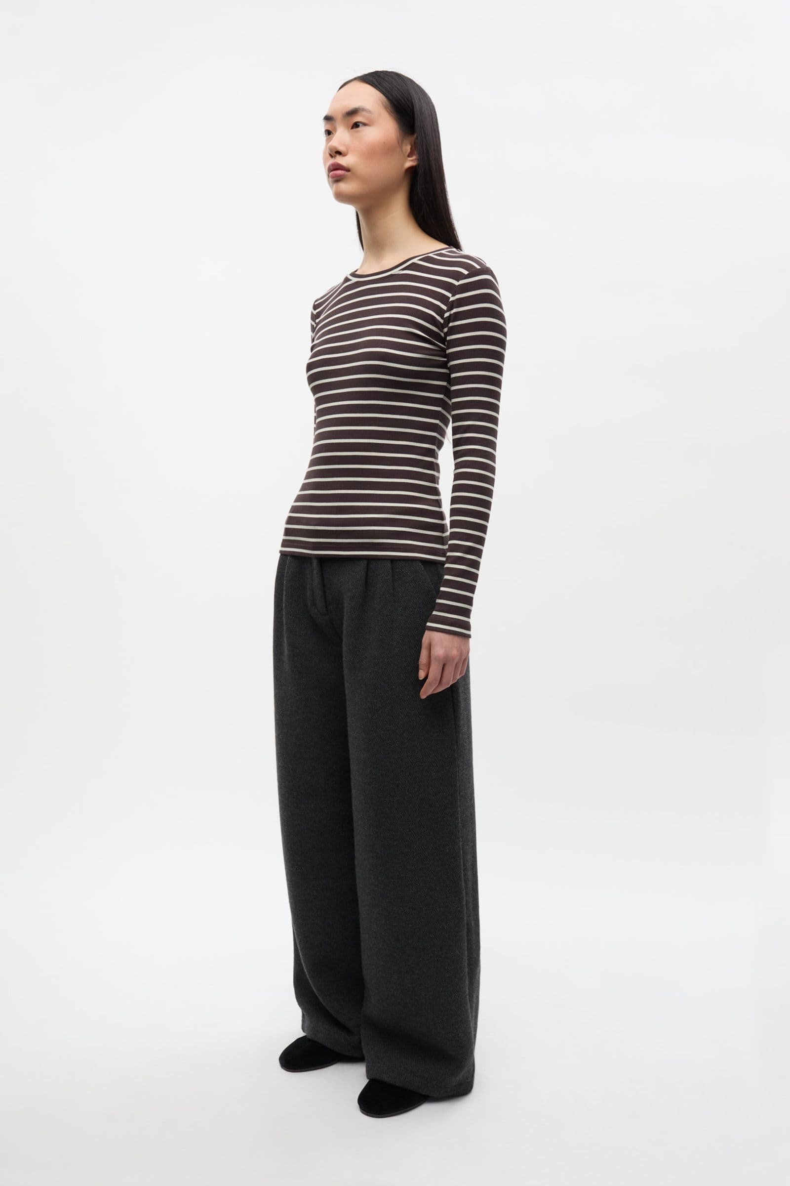 ENALLY LS O-N TEE ST 7262 Moonstruck/Chocolate