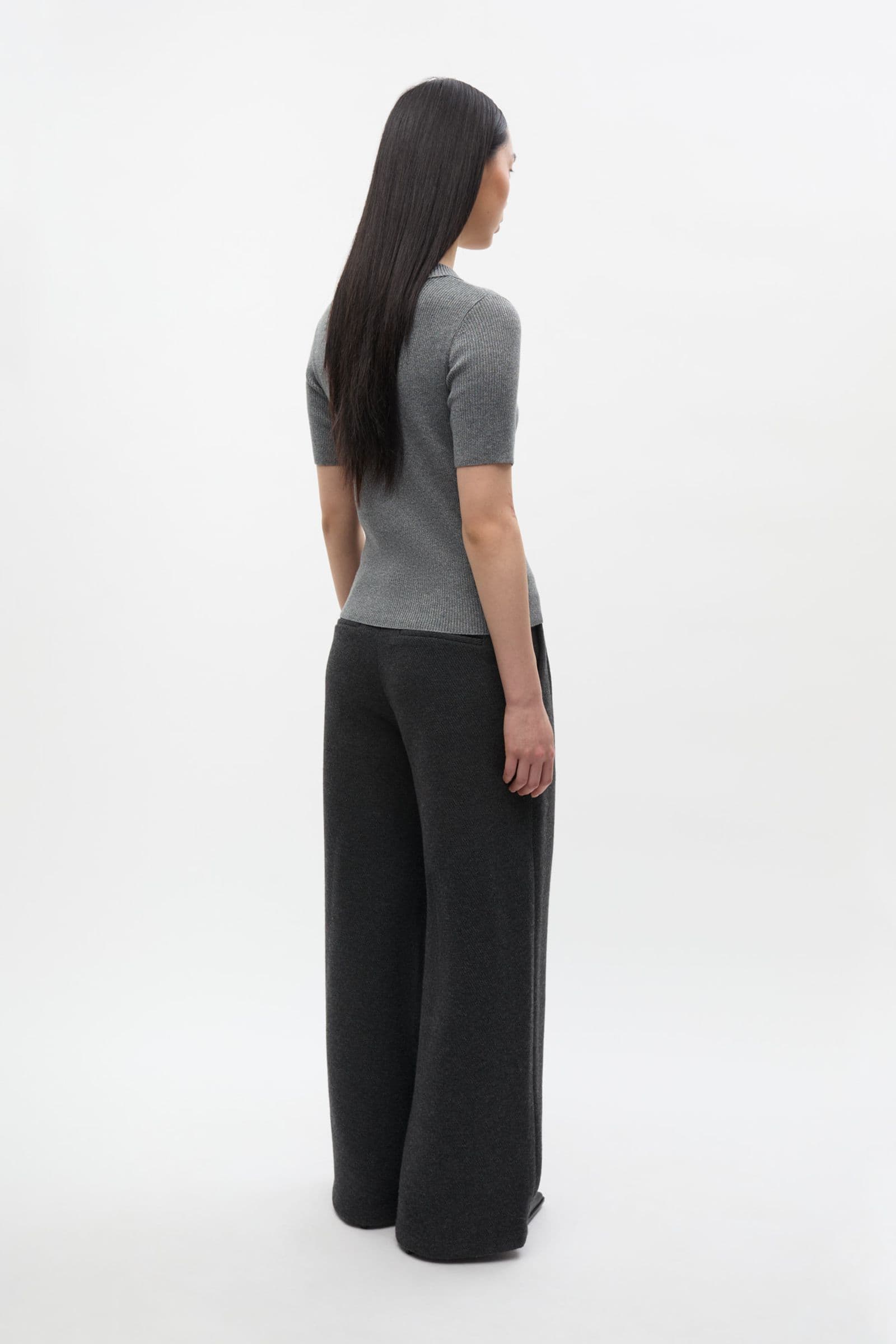 ENICY SS KNIT 7290 Asphalt Silver